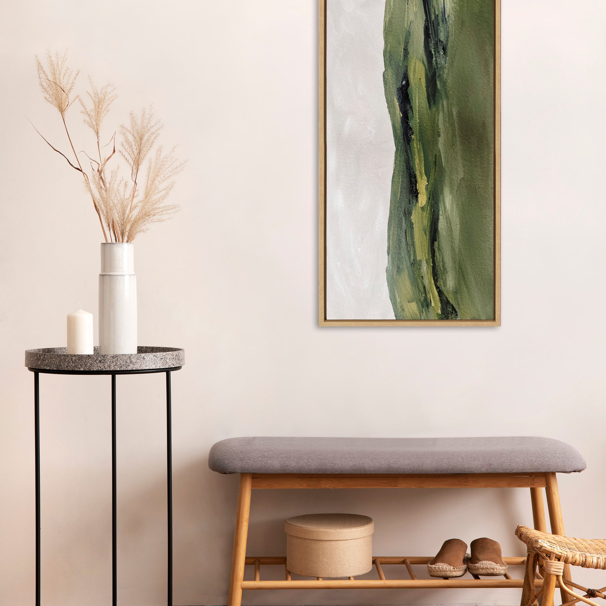 Framed Canvas 18x40 Sylvie Natural 6