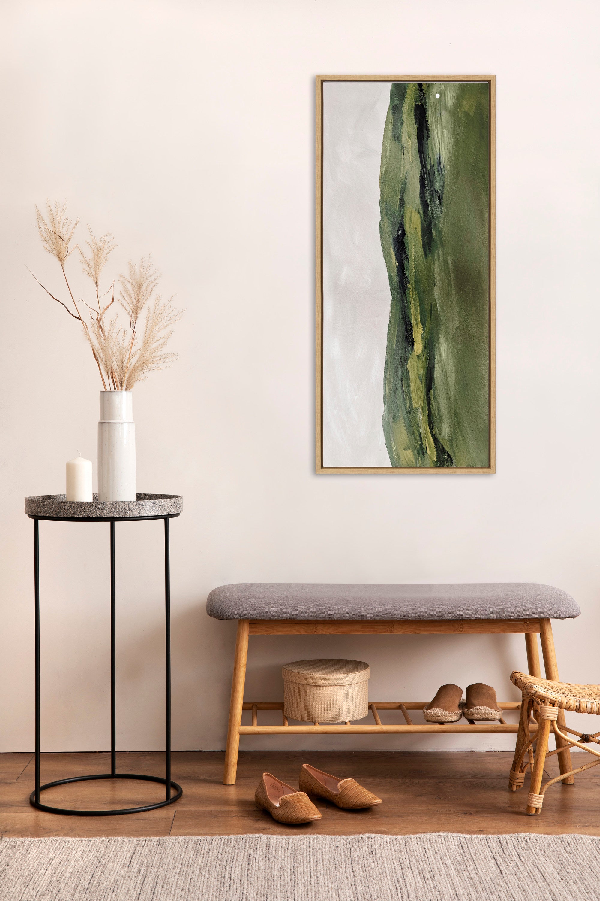 Framed Canvas 18x40 Sylvie Natural 6