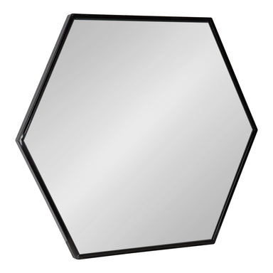 Hexagon Mirror Black 22x25 1