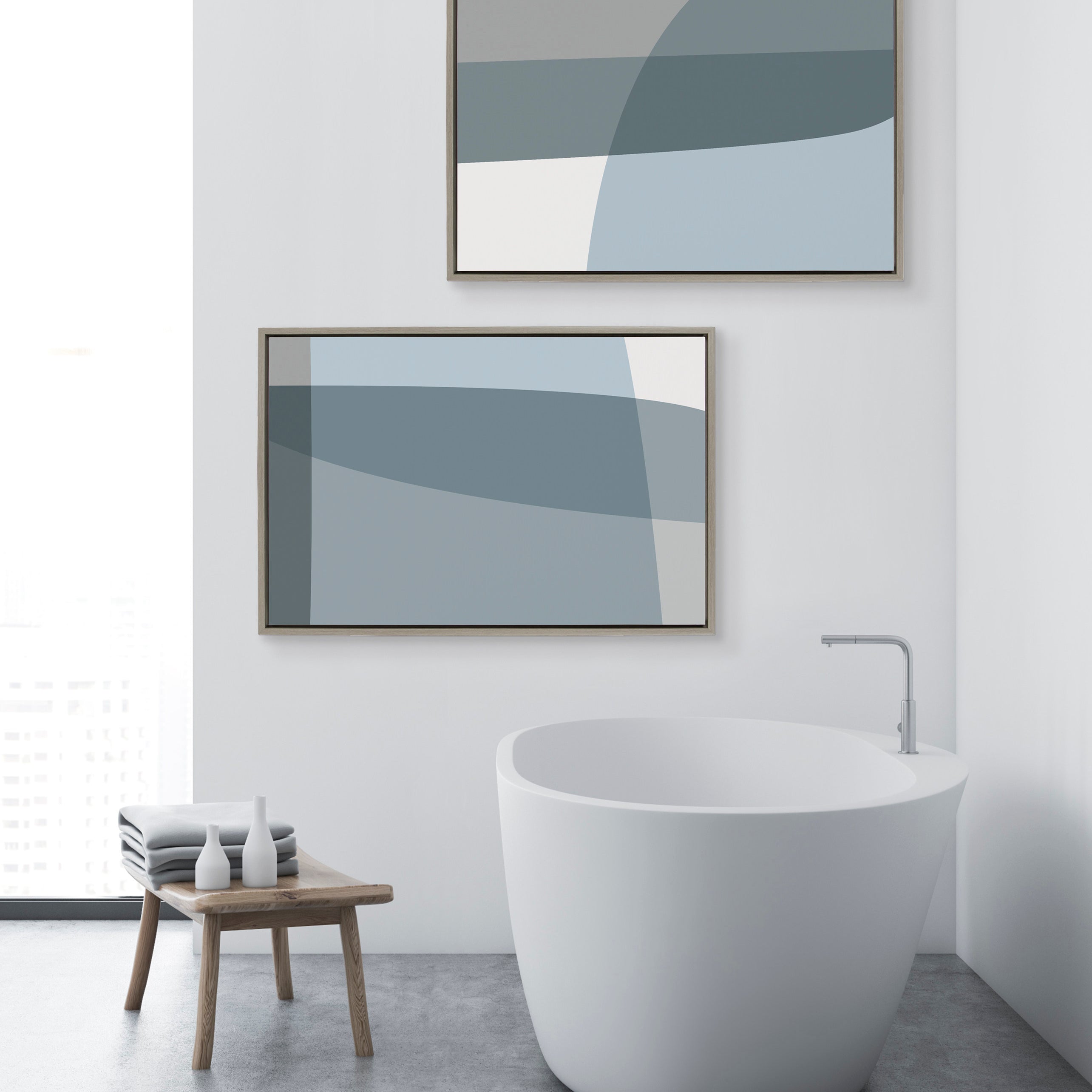 Art Set 2 Piece Set 23x33 Sylvie Graywash 6