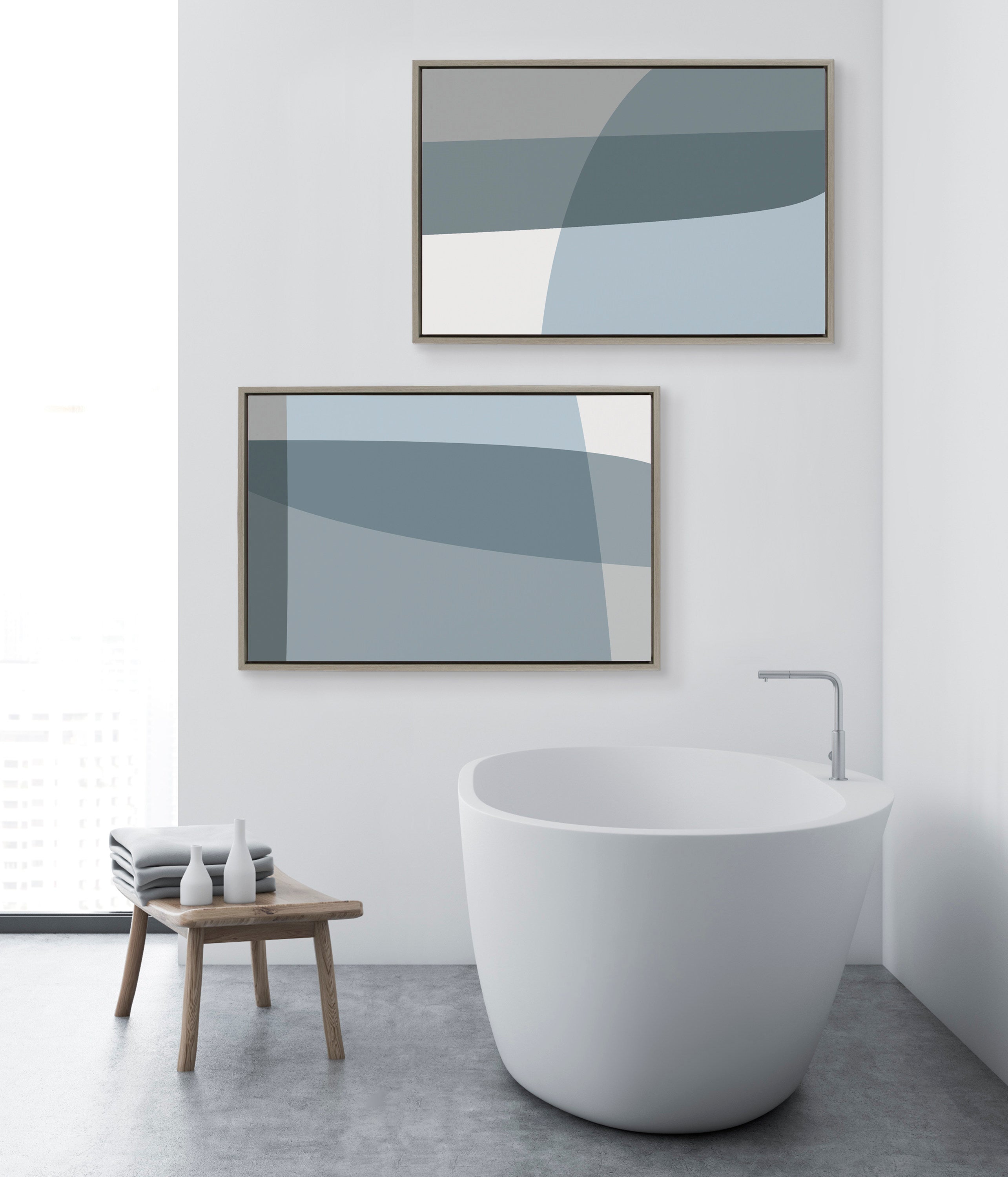 Art Set 2 Piece Set 23x33 Sylvie Graywash 6
