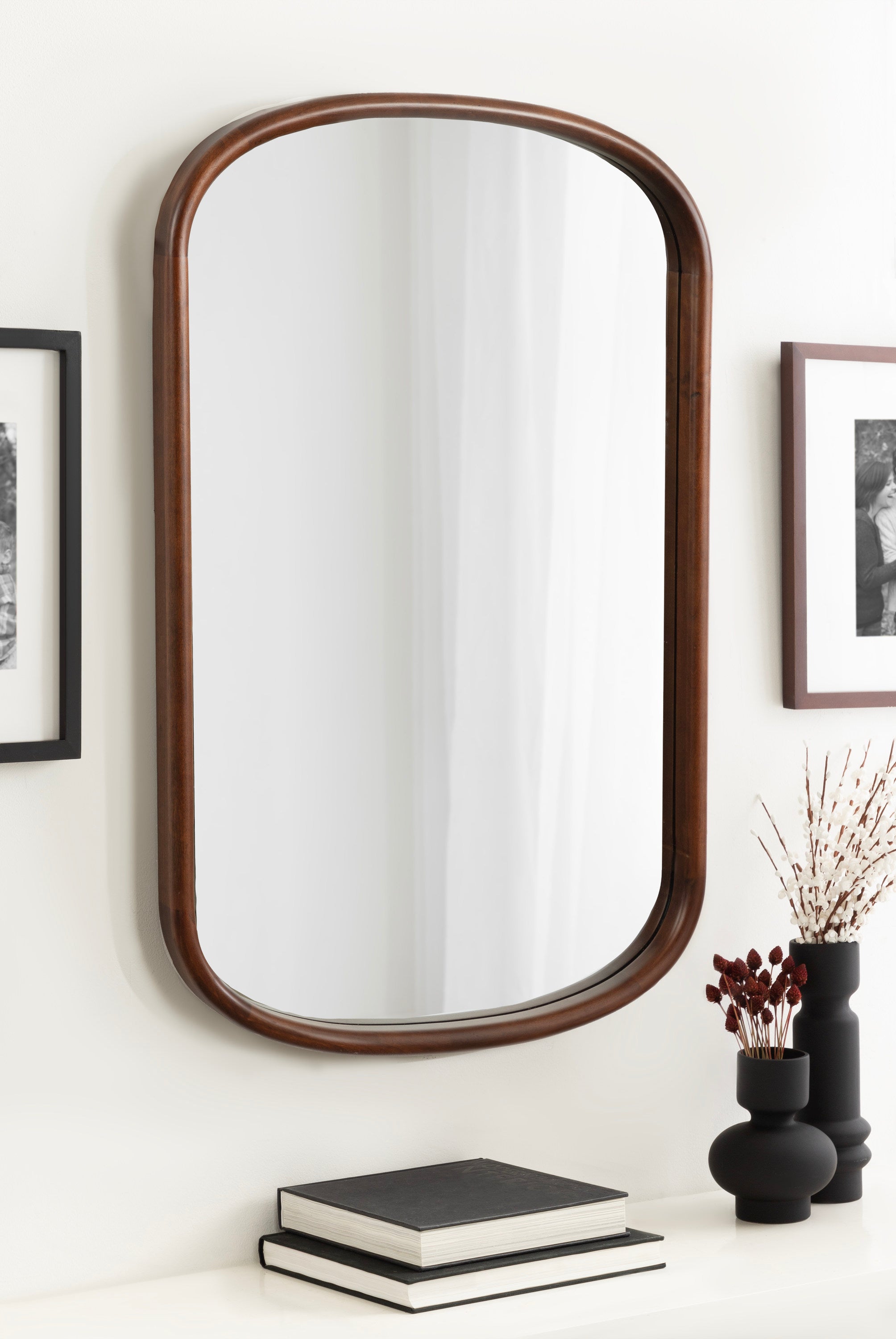 Capsule Mirror Dark Brown 24x36 6