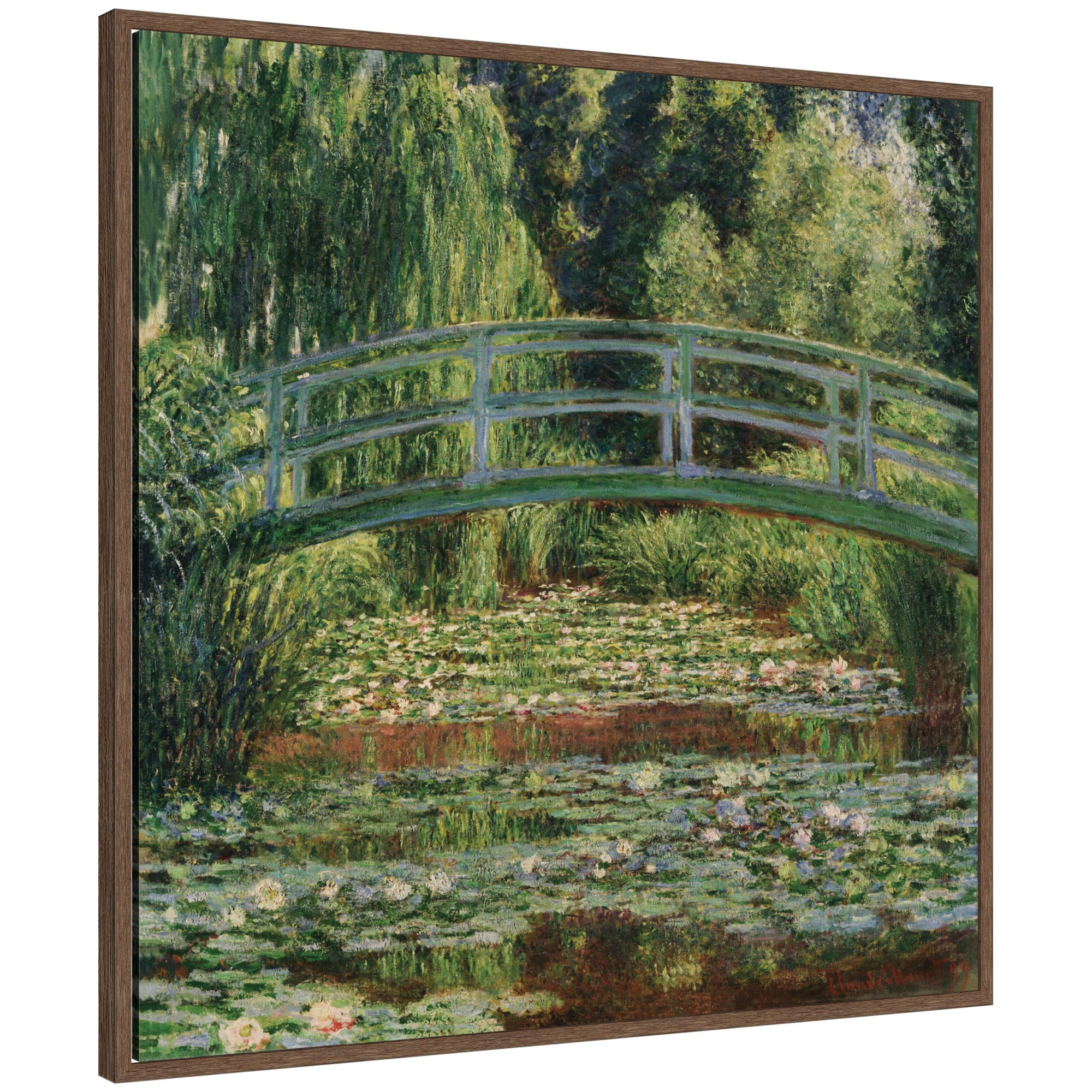Framed Canvas 30x30 Sylvie Walnut 1