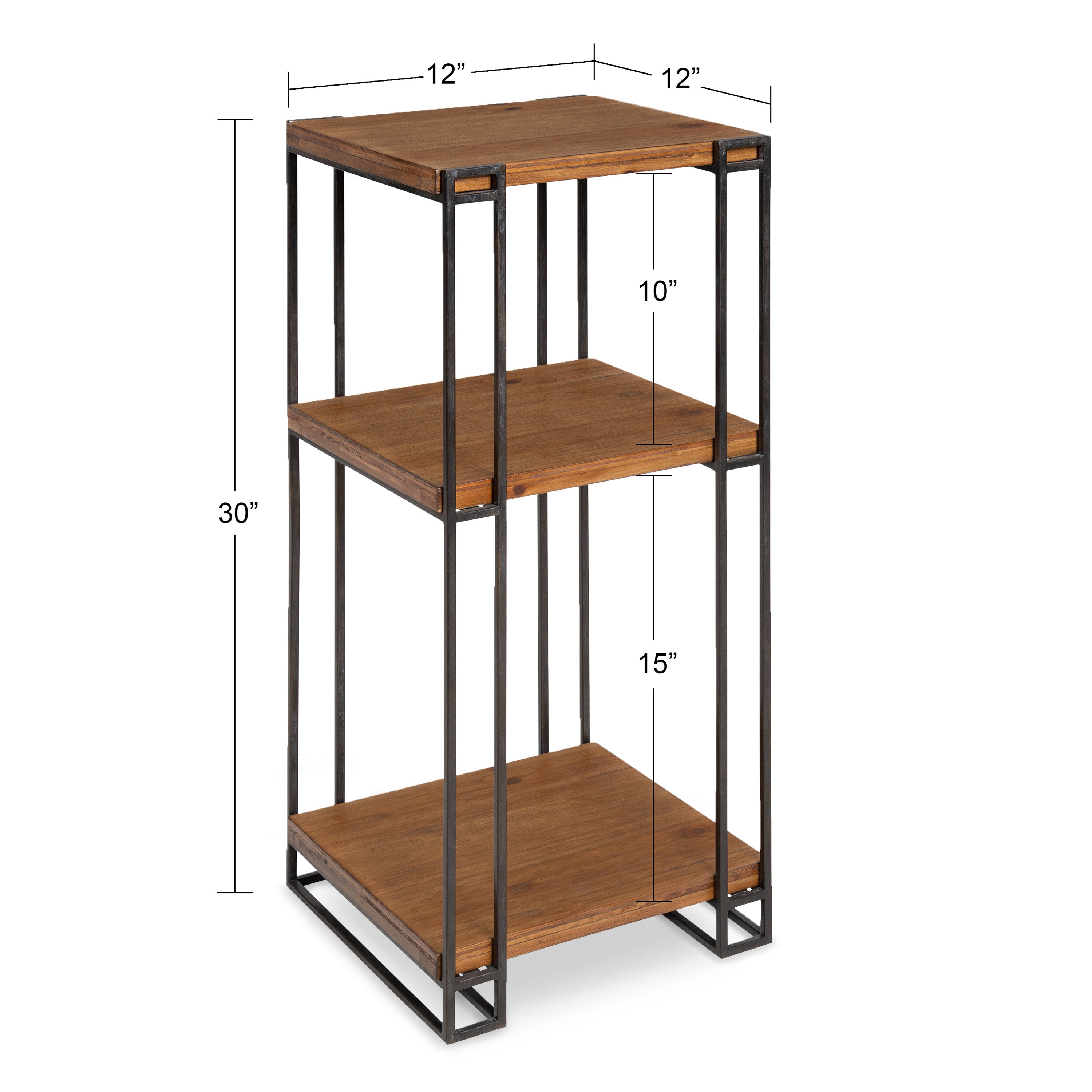 Lintz Wood and Metal Tea Table
