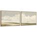 Framed Canvas Sylvie Dark Gold 2 Piece Set 28x38 1