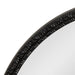 Round Mirror Black 30x30 3