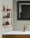 Accent Shelf 15x32 Walnut Brown Gold 8