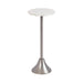 Side Table White Silver 10x10x23 1