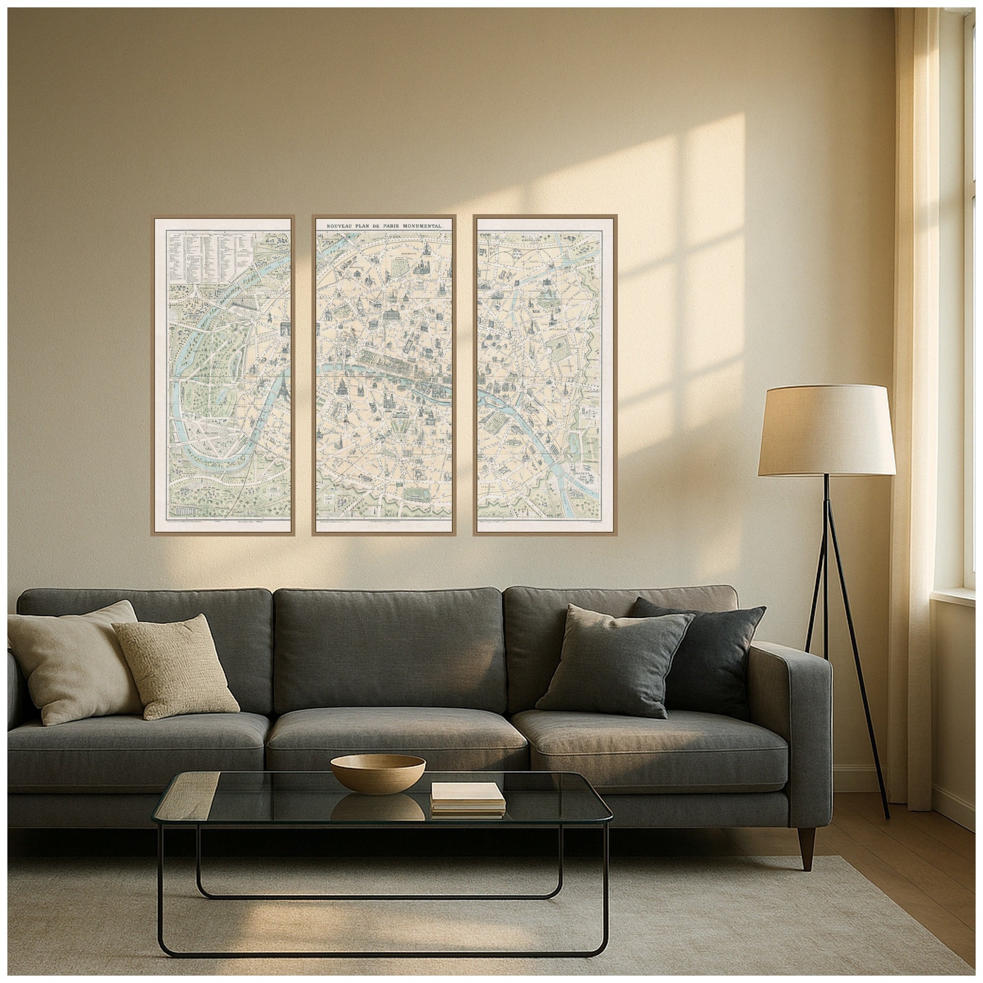 Art Set Sylvie Dark Gold 3 Piece Set 18x40 5