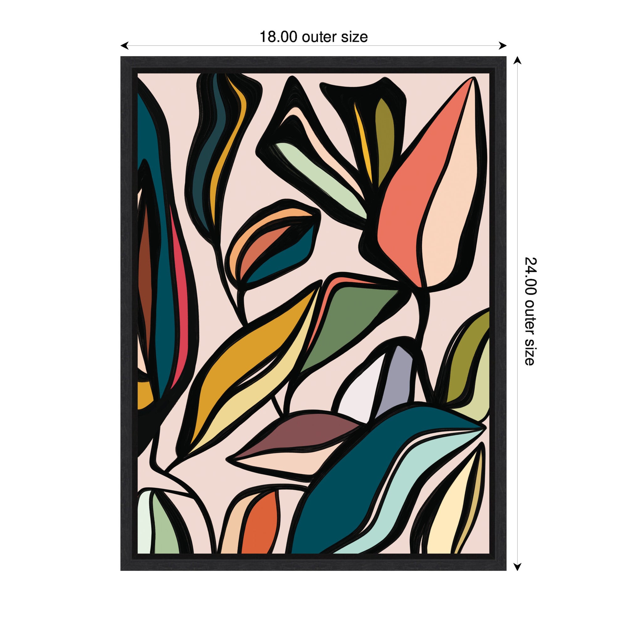 Fanciful Ficus Expansion by Alicia Bock Framed Canvas Wall Art Print