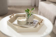 Single Tray Brown Gold 18x18 7