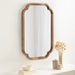 Scallop Mirror Rustic Brown 24x36 6