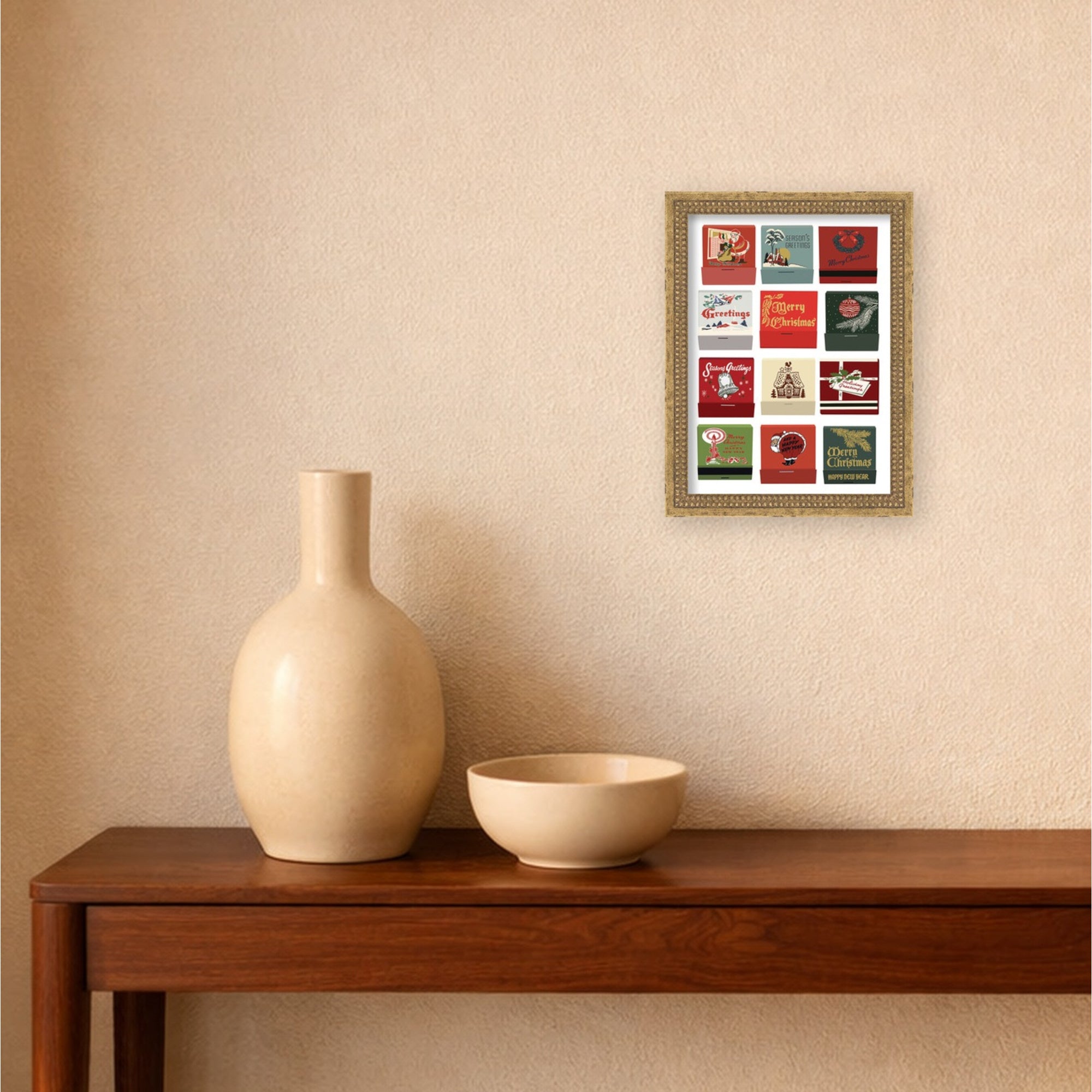 Mounted Canvas Castellan Gold 13x17 5