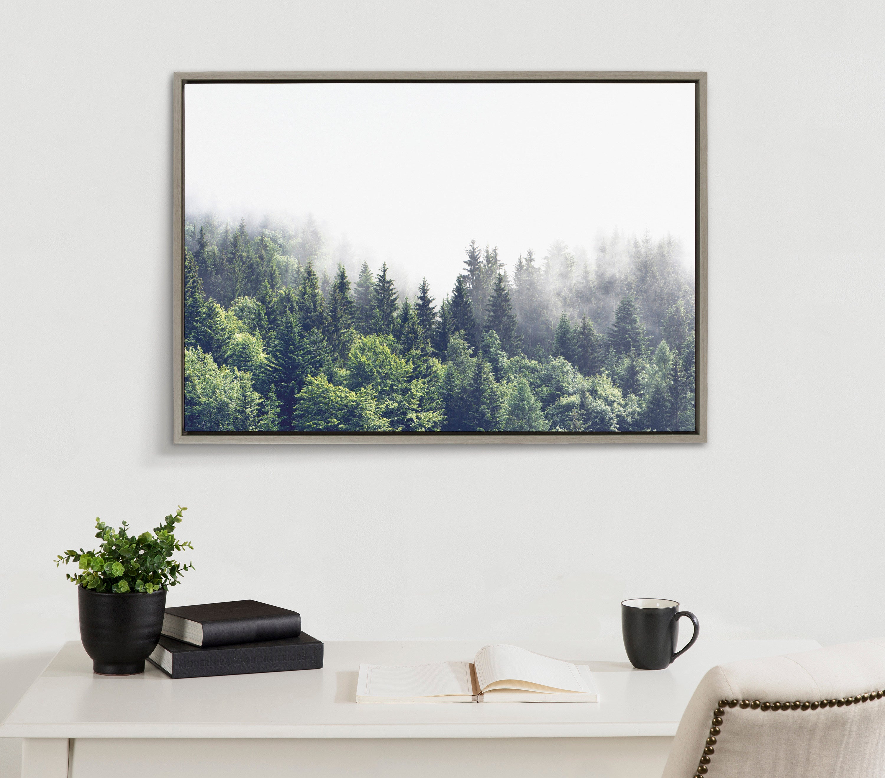 Framed Canvas Sylvie Graywash 23x33 7