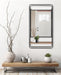 Functional Mirror Rustic Brown Gray 19x36 6