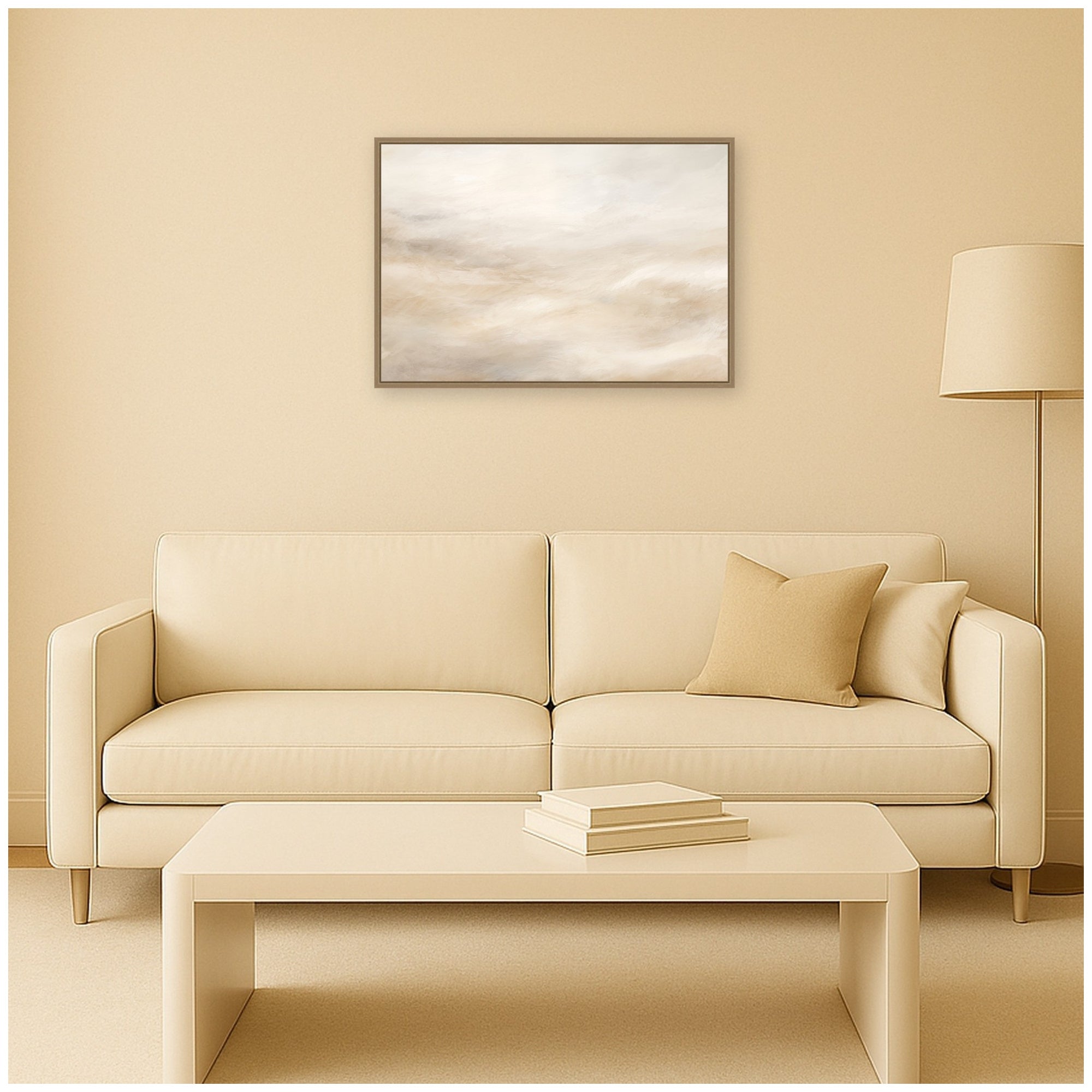 Framed Canvas 33x23 Sylvie Dark Gold 5