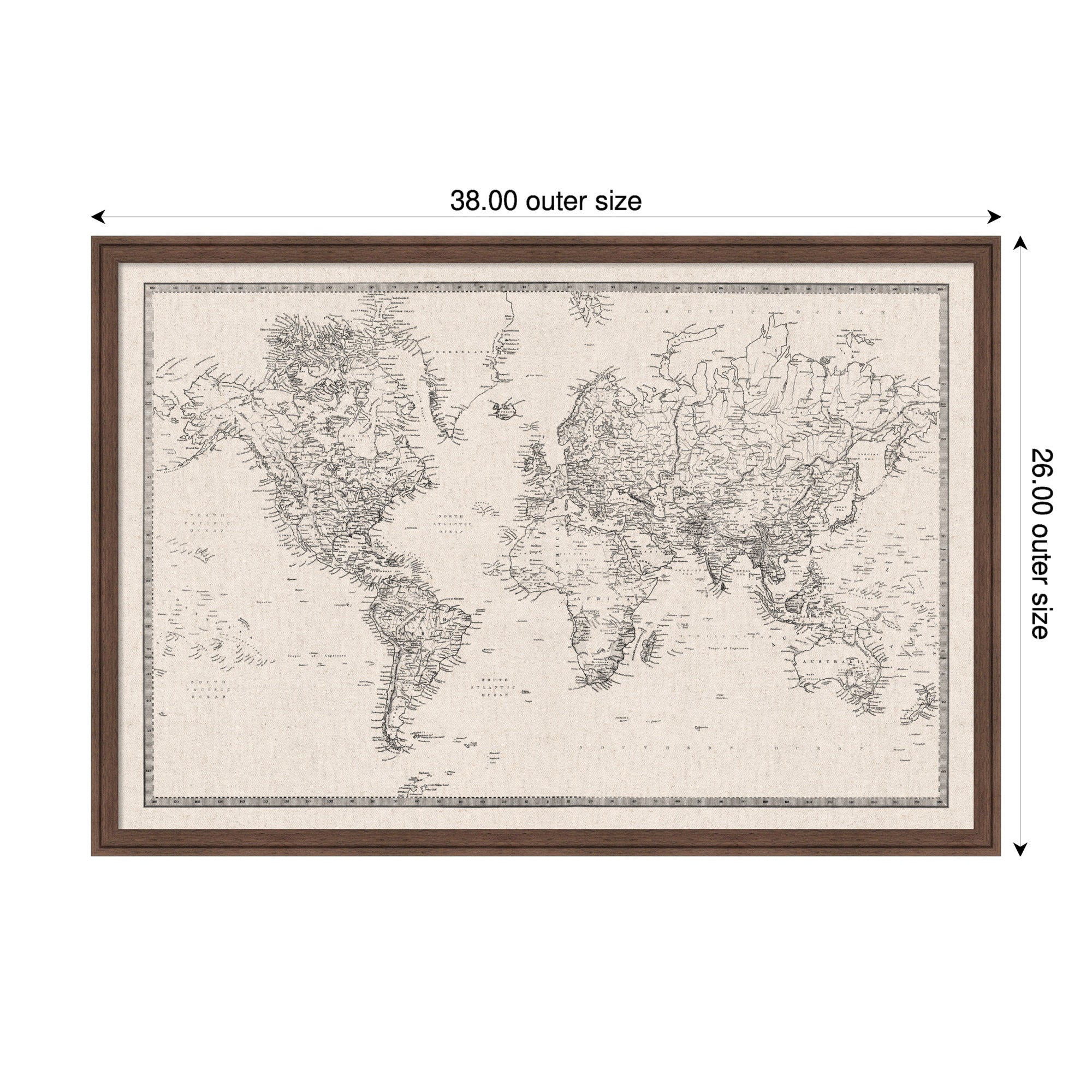 Magnetic Canvas 38x26 Florence Medium Brown 2