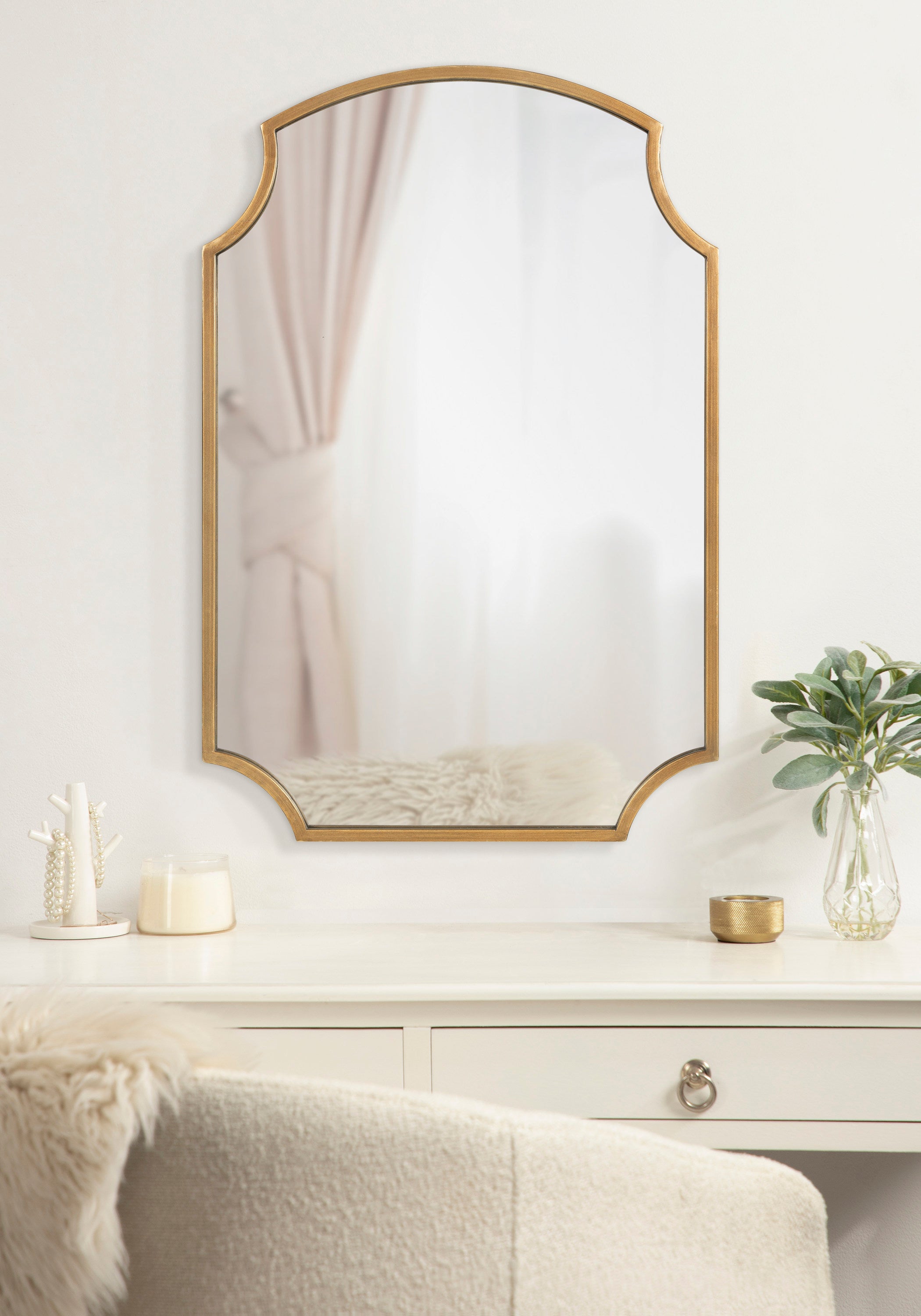 Scallop Mirror Gold 20x30 7