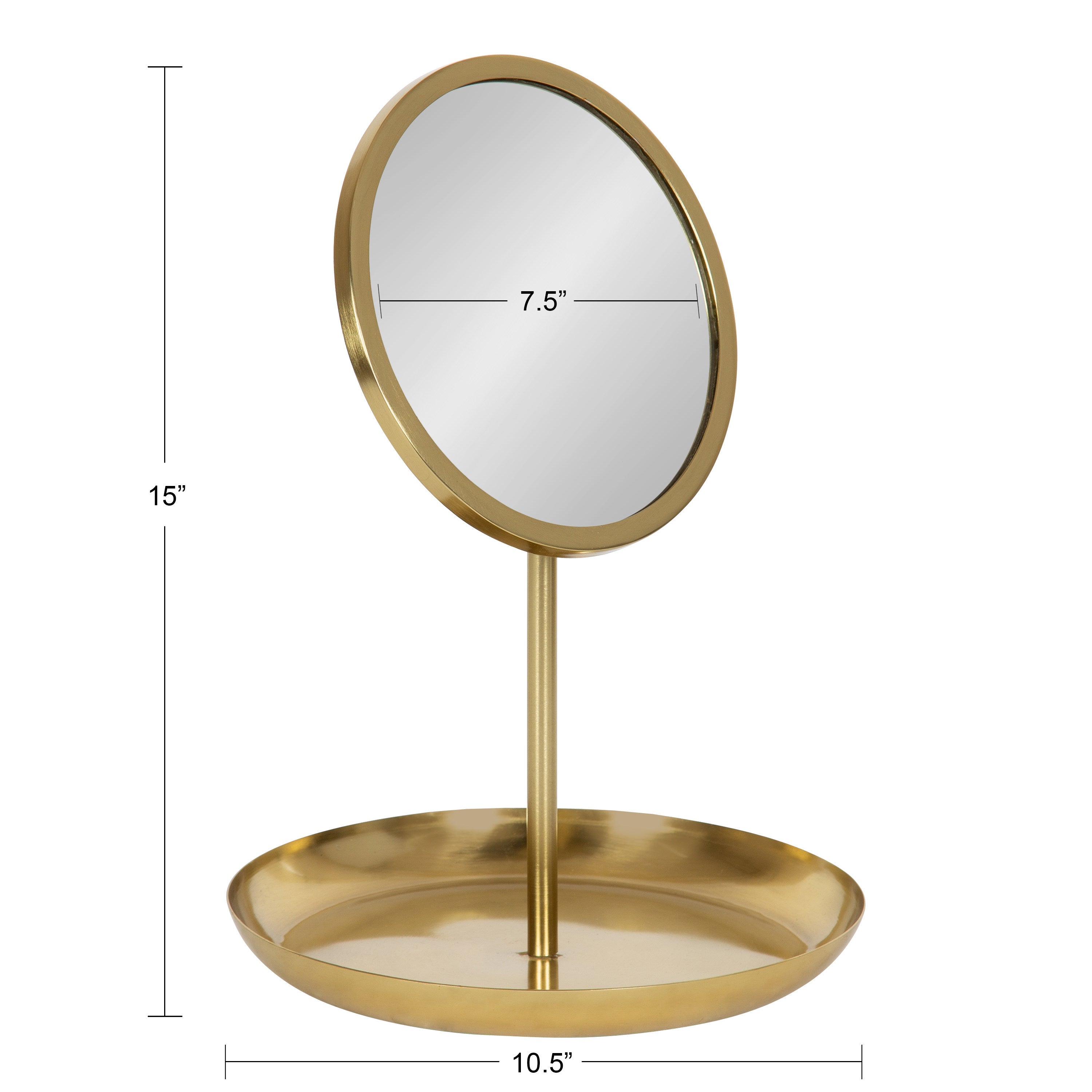 Tabletop Mirror Gold 11x15 2