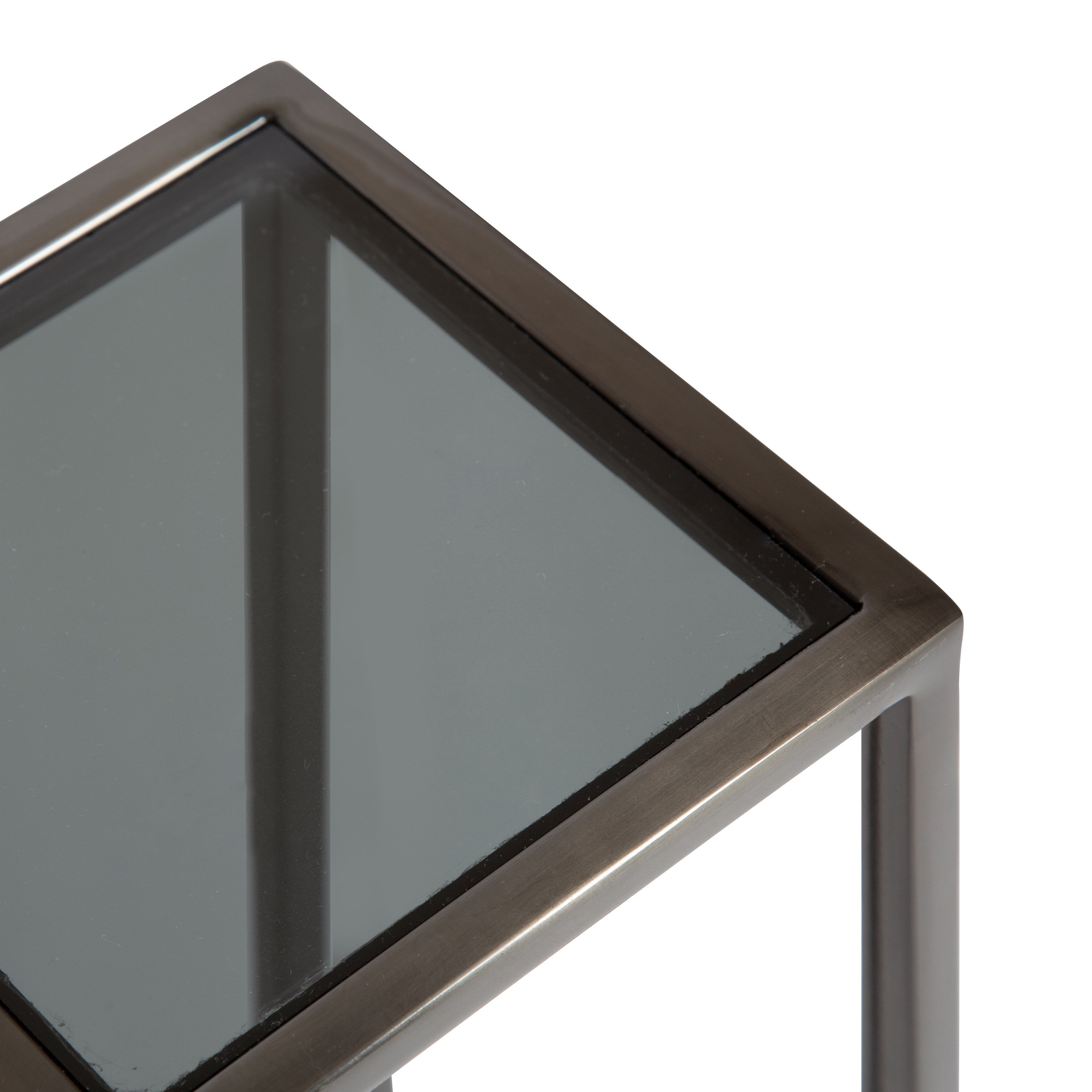 Side Table Black Pewter 7x7x21 4