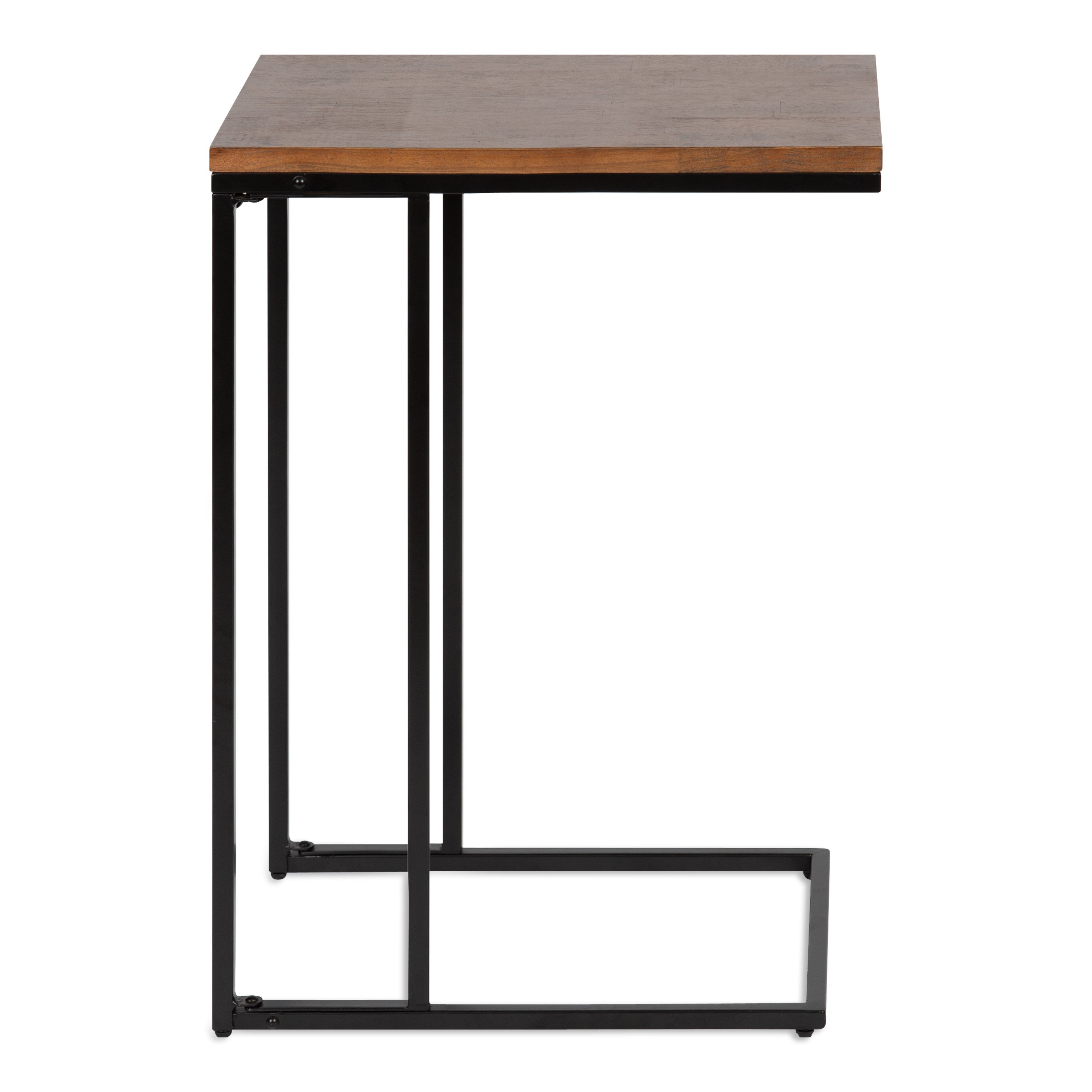 C Table 19x12x27 Walnut Brown 3