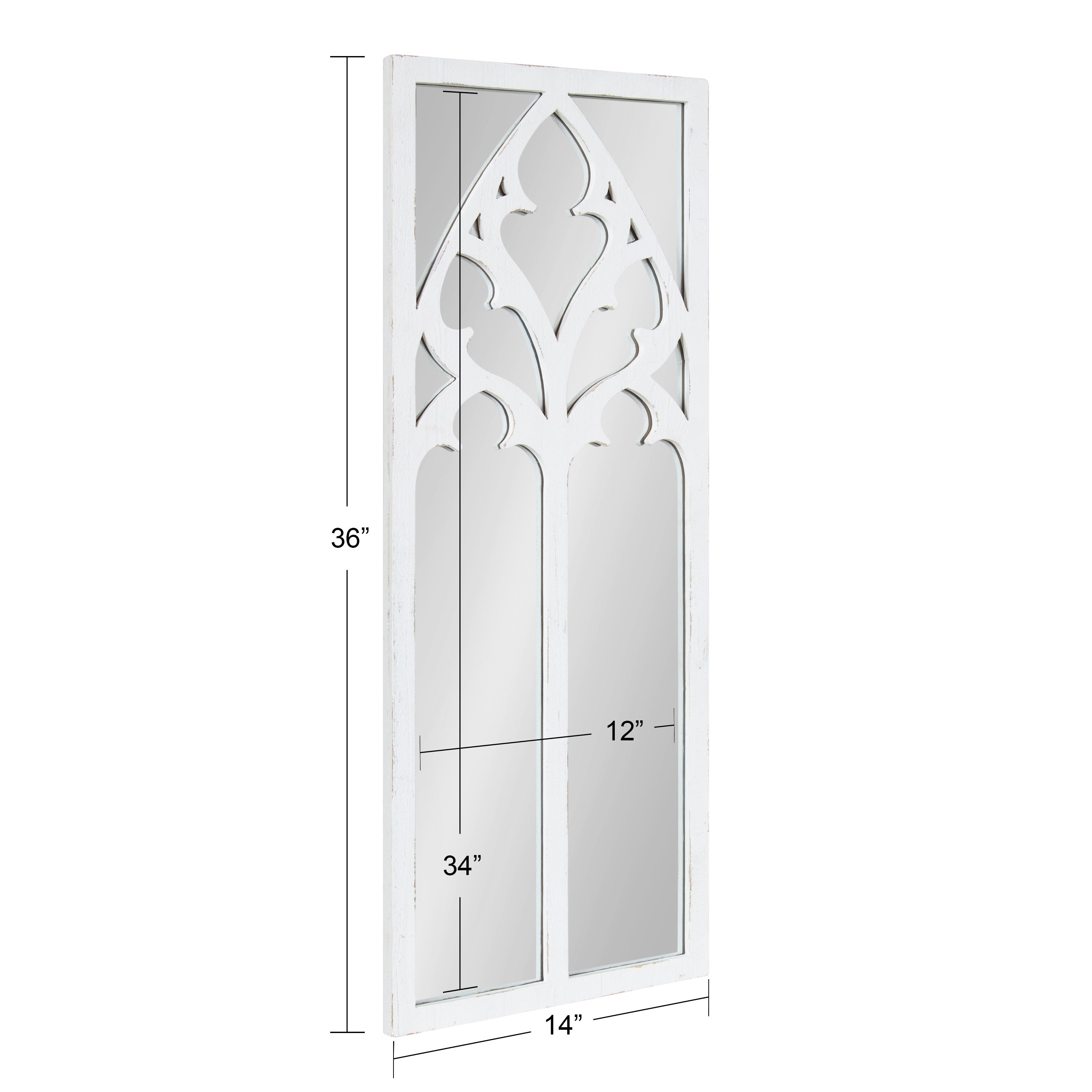 Decorative Mirror White 14x36 5