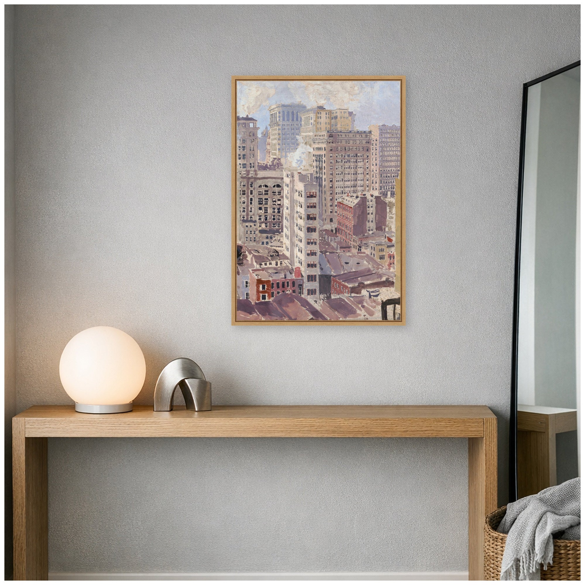 Framed Canvas Sylvie Natural 23x33 6