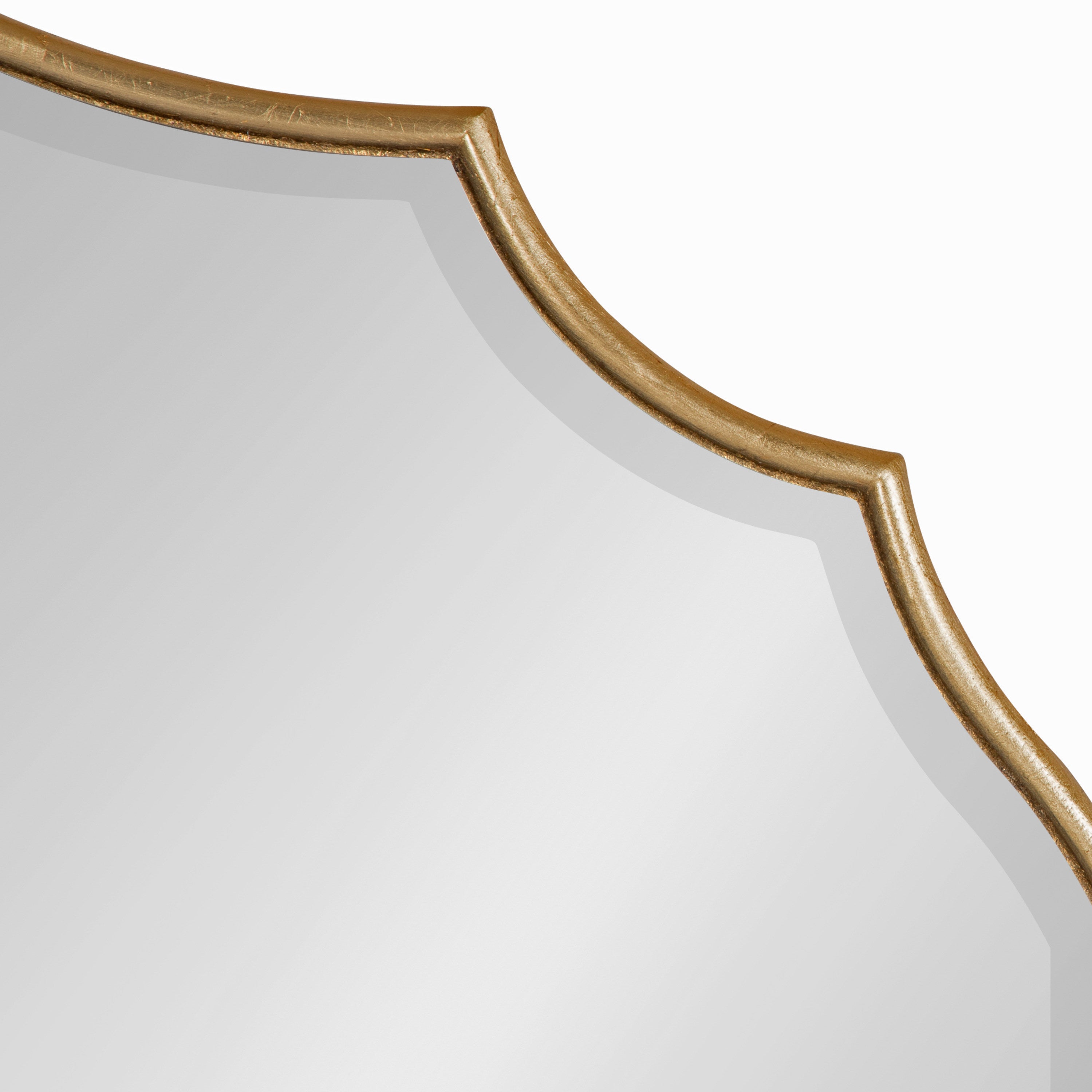 Scallop Mirror Gold 24x36 3