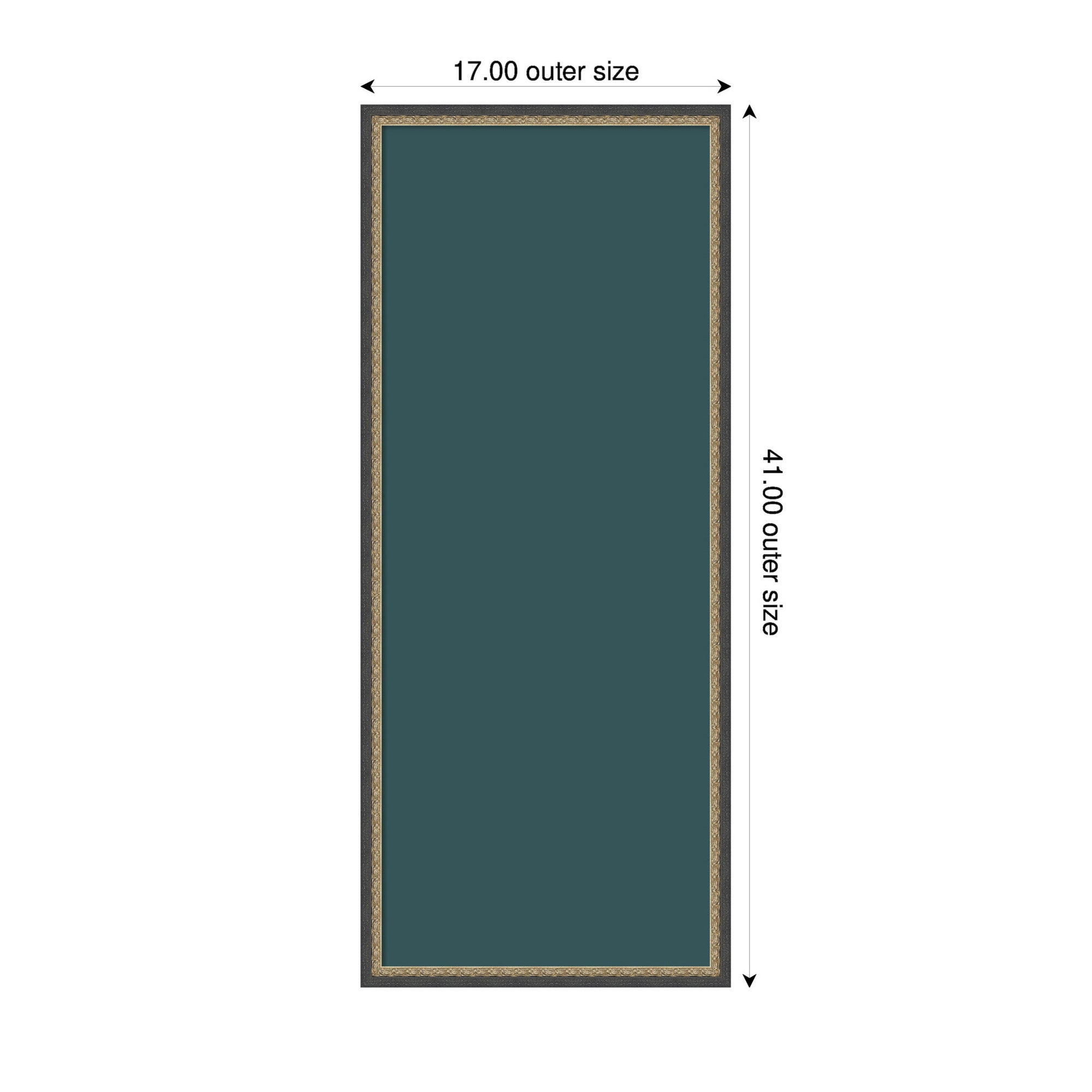 Framed Fabric Pinboard Deep Sea Teal Wall Organization