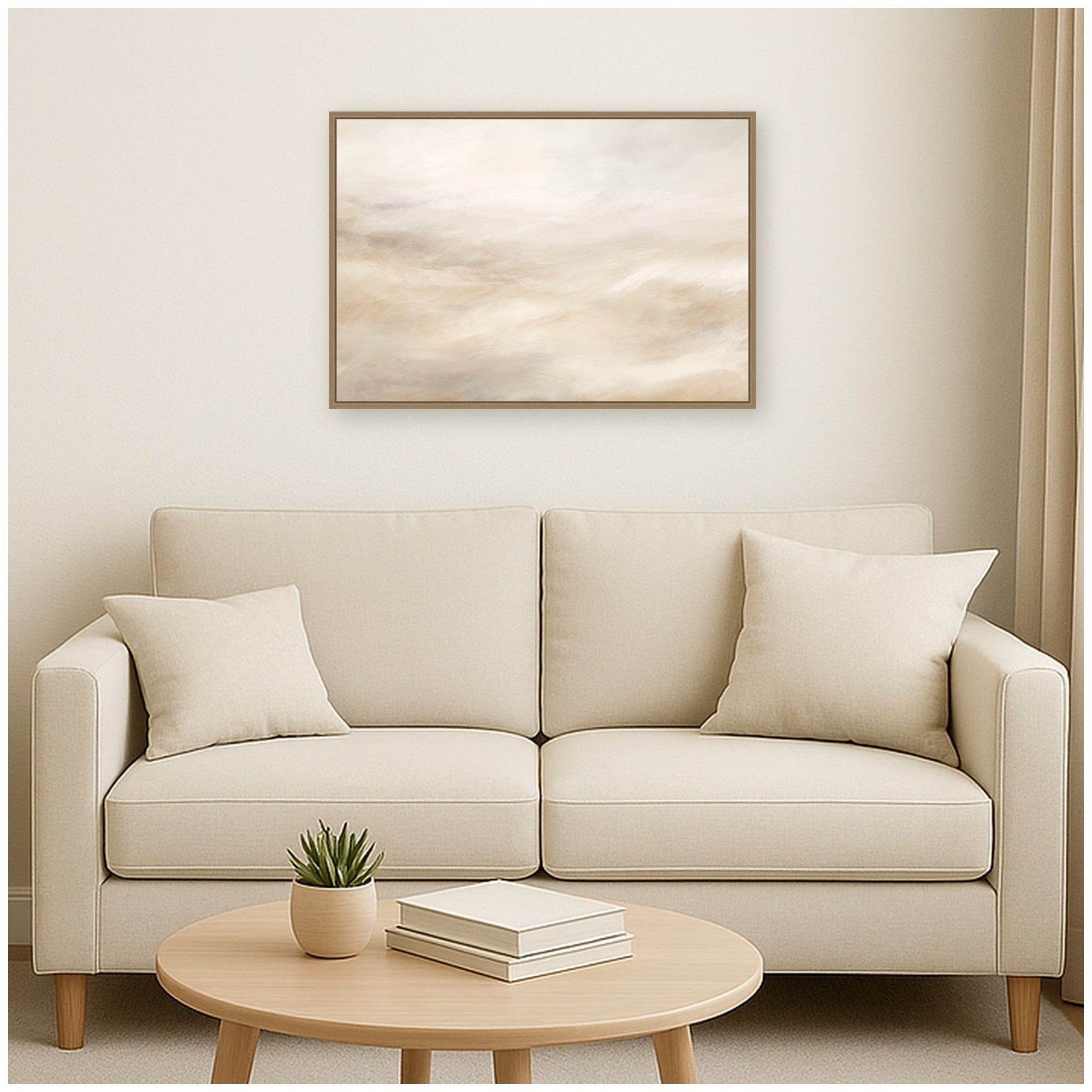 Framed Canvas 33x23 Sylvie Dark Gold 6