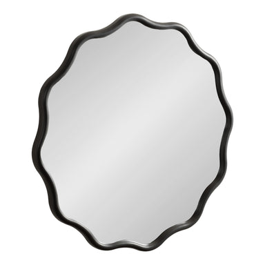 Scallop Mirror Black 30x30 1