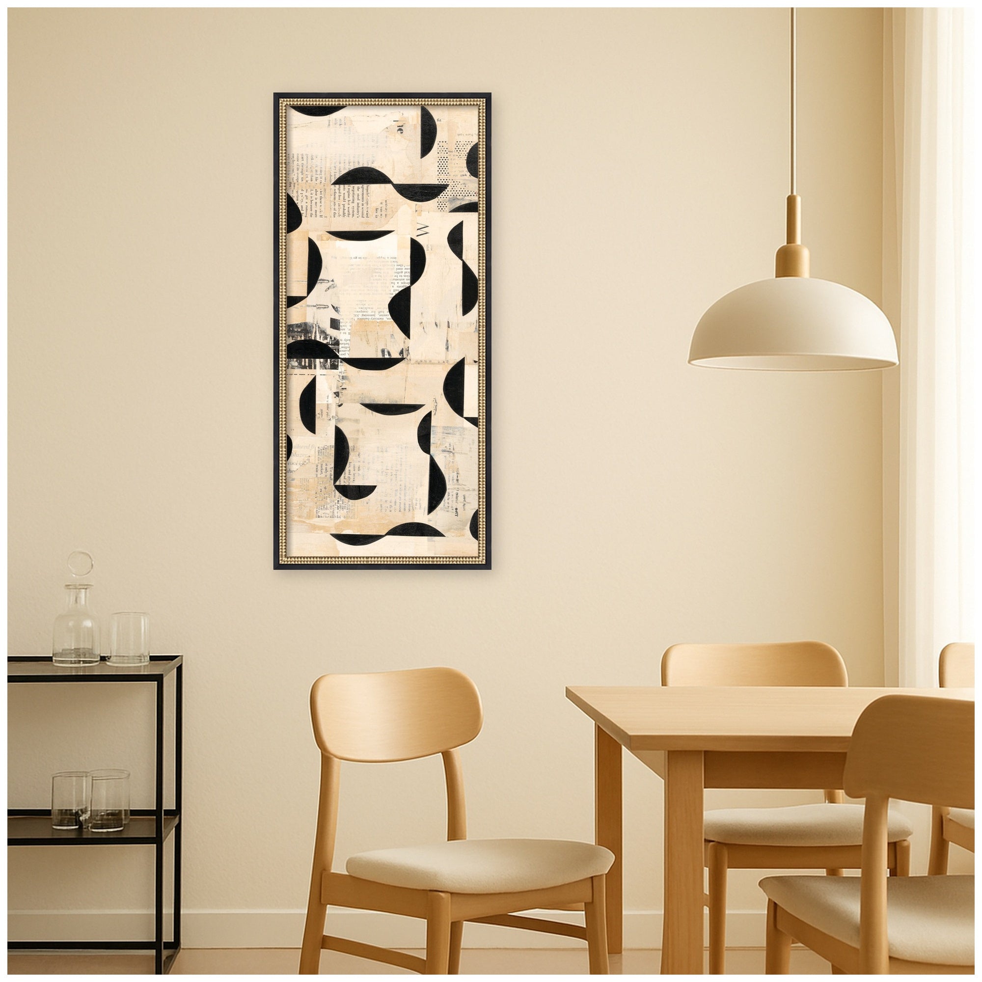 Half Moon Bay Panel 2 by Felicia Dadak Framed Mounted Canvas Wall Art Print