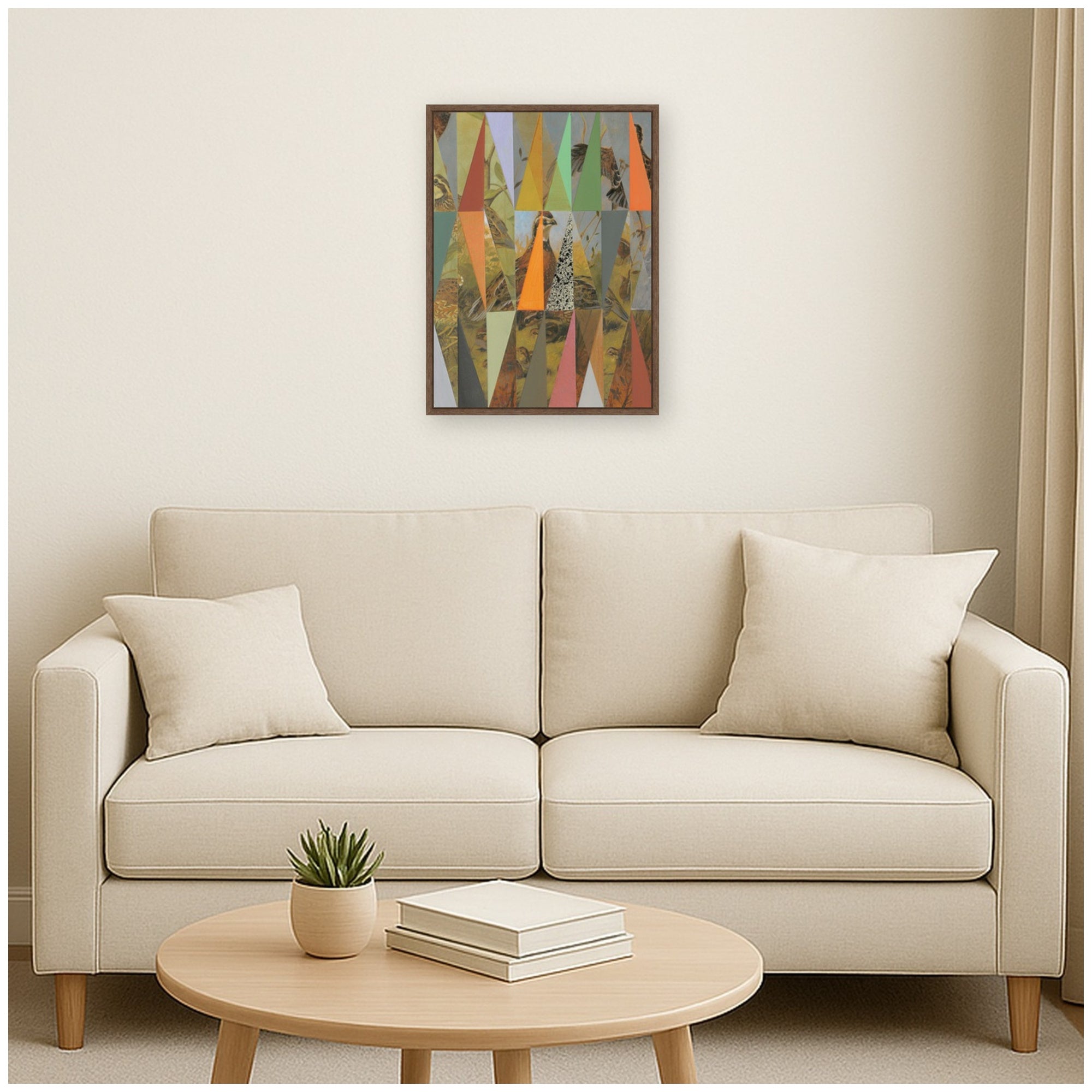 Framed Canvas 18x24 Sylvie Walnut 5