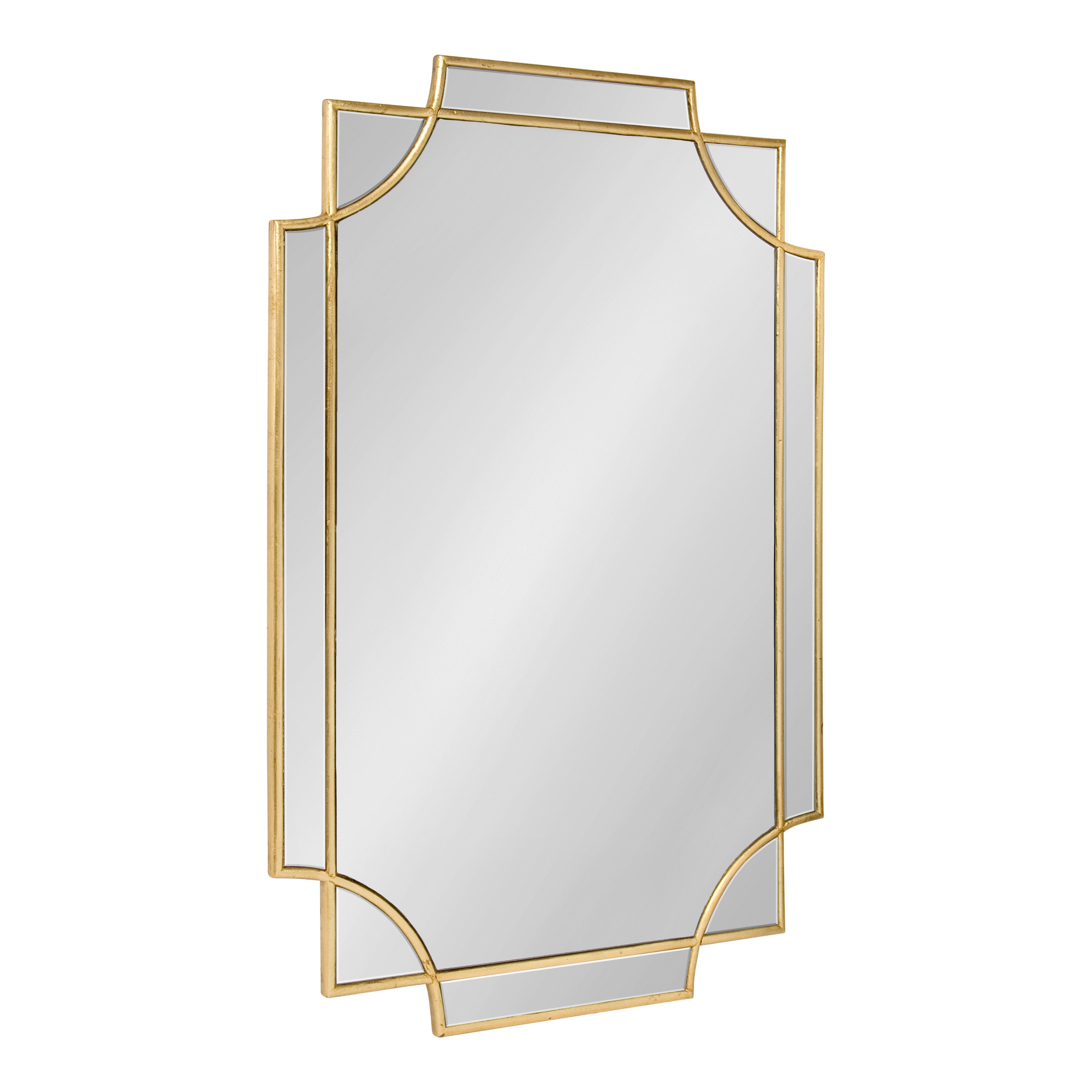 Scallop Mirror 24x36 Gold 1