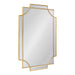 Scallop Mirror 24x36 Gold 1