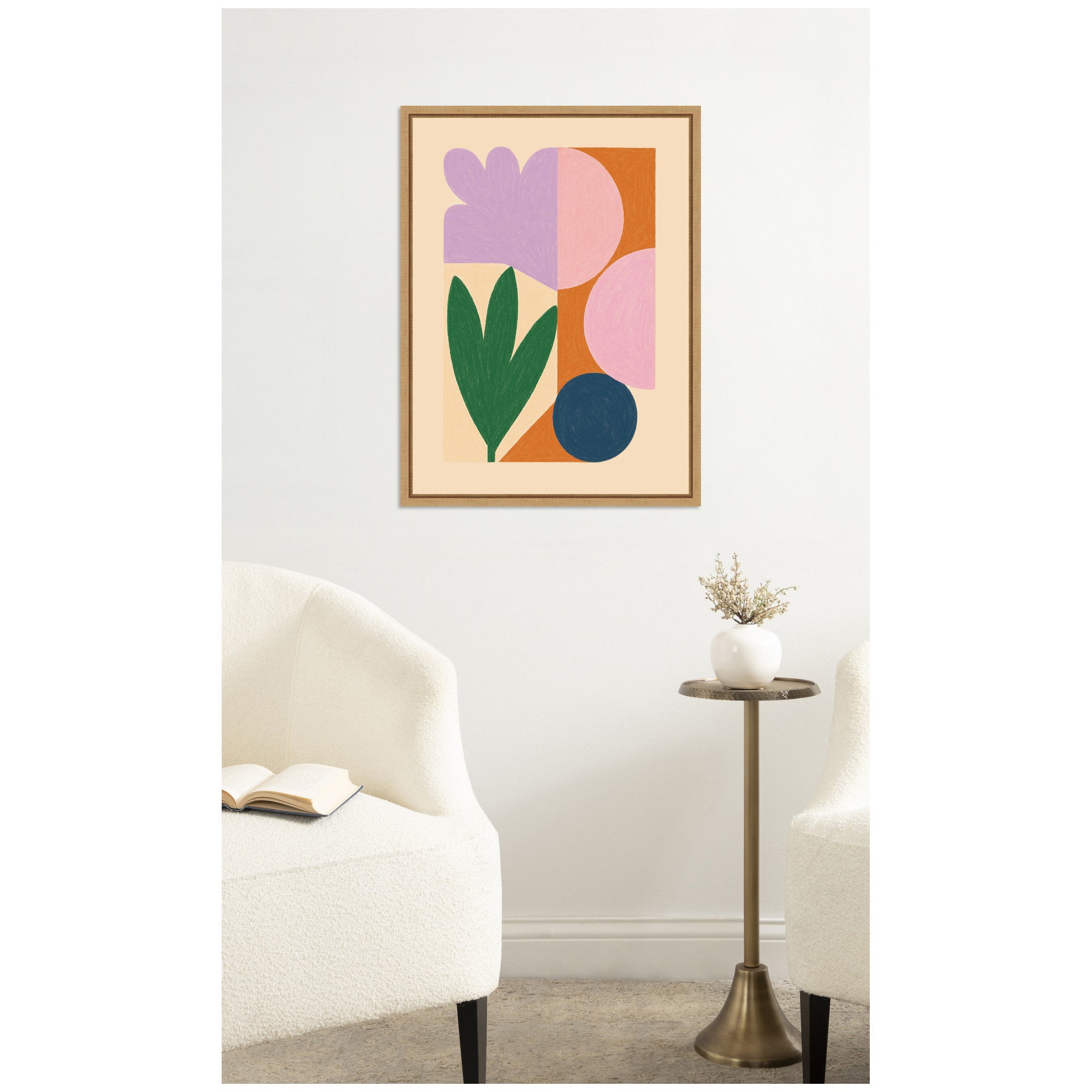 Flowers by Laura Moss Framed Canvas Wall Art Print