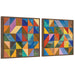Art Set 2 Piece Set 22x22 Sylvie Walnut 1