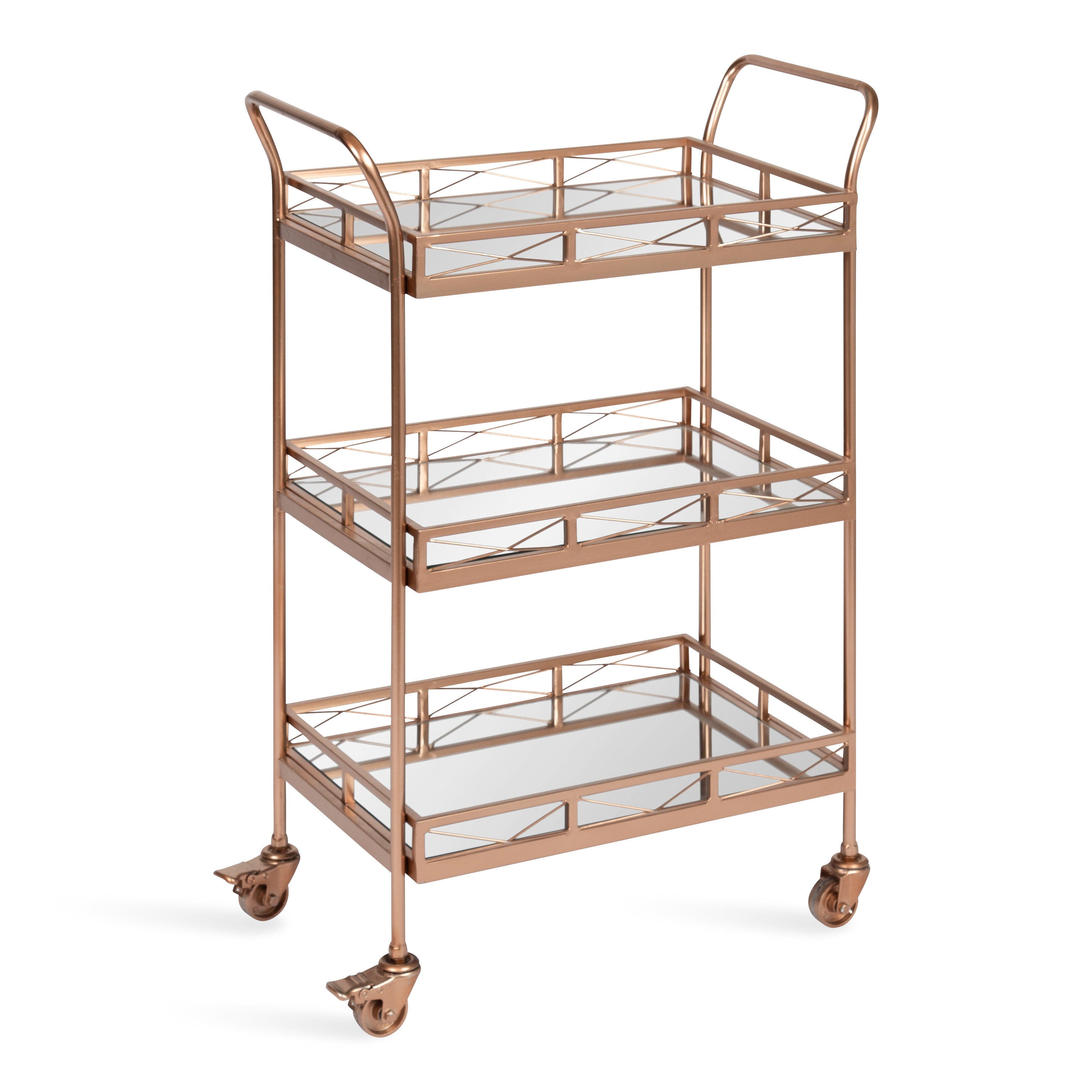 Bar Cart 23x13x35 Rose Gold 1