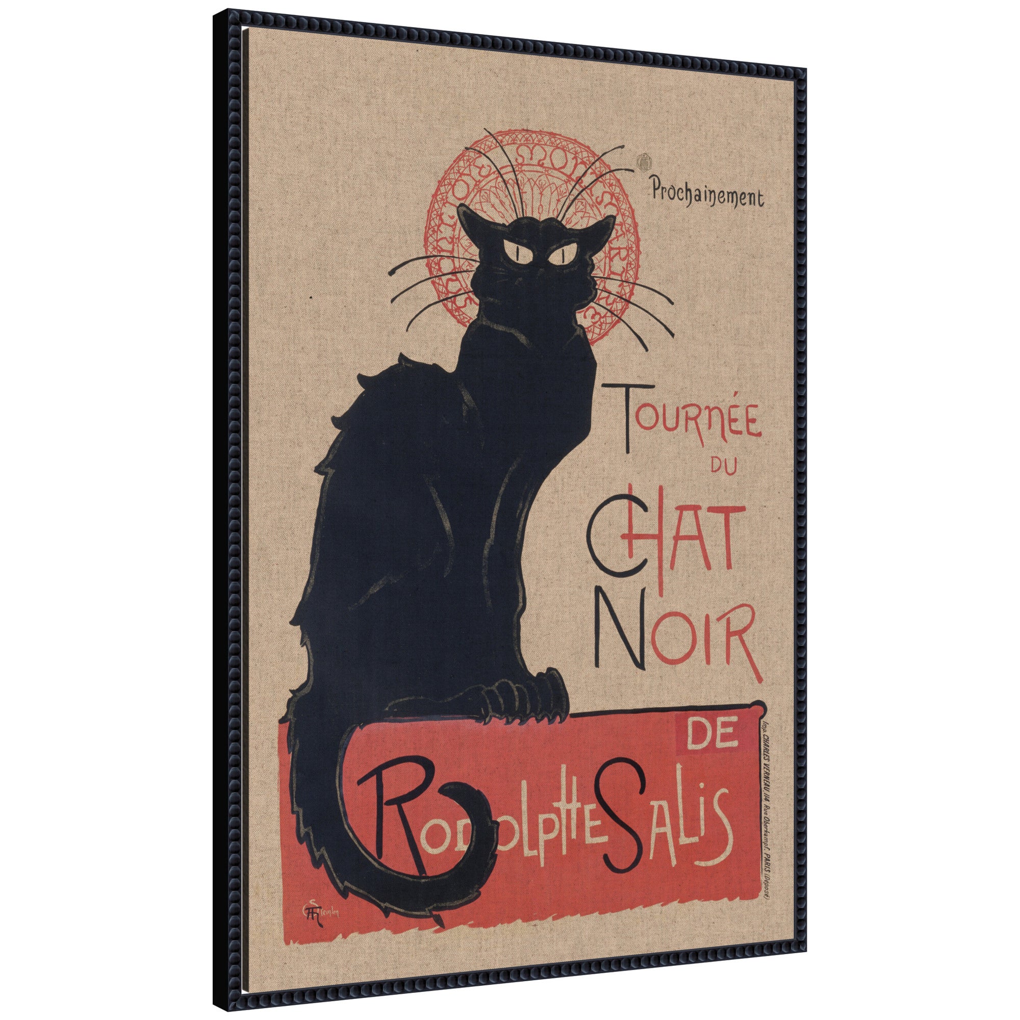 Framed Canvas 23x33 Sylvie Beaded Black 1