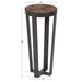 Drink Table Brown Gray 10x10x22 2