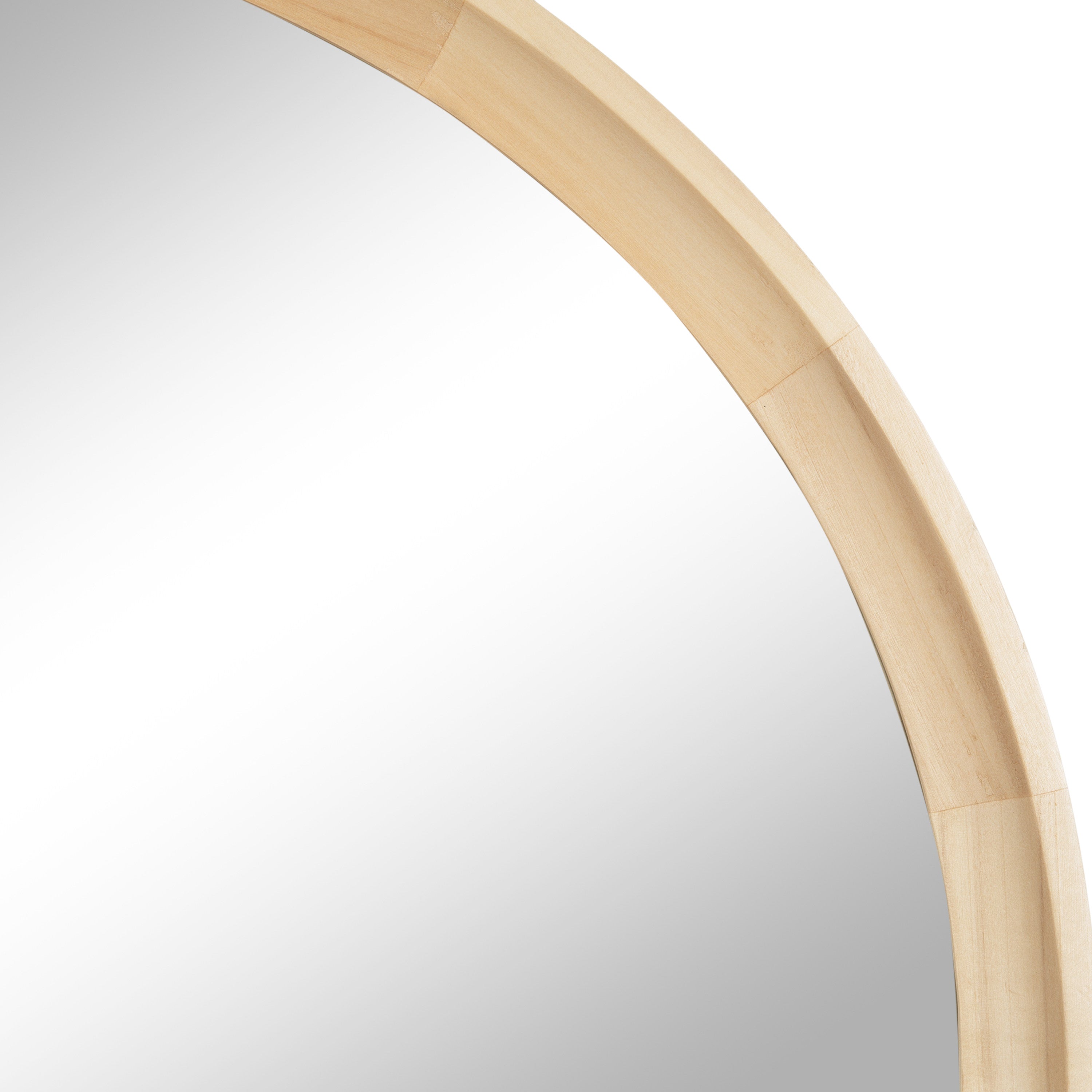 Round Mirror Natural 34" Diameter 3