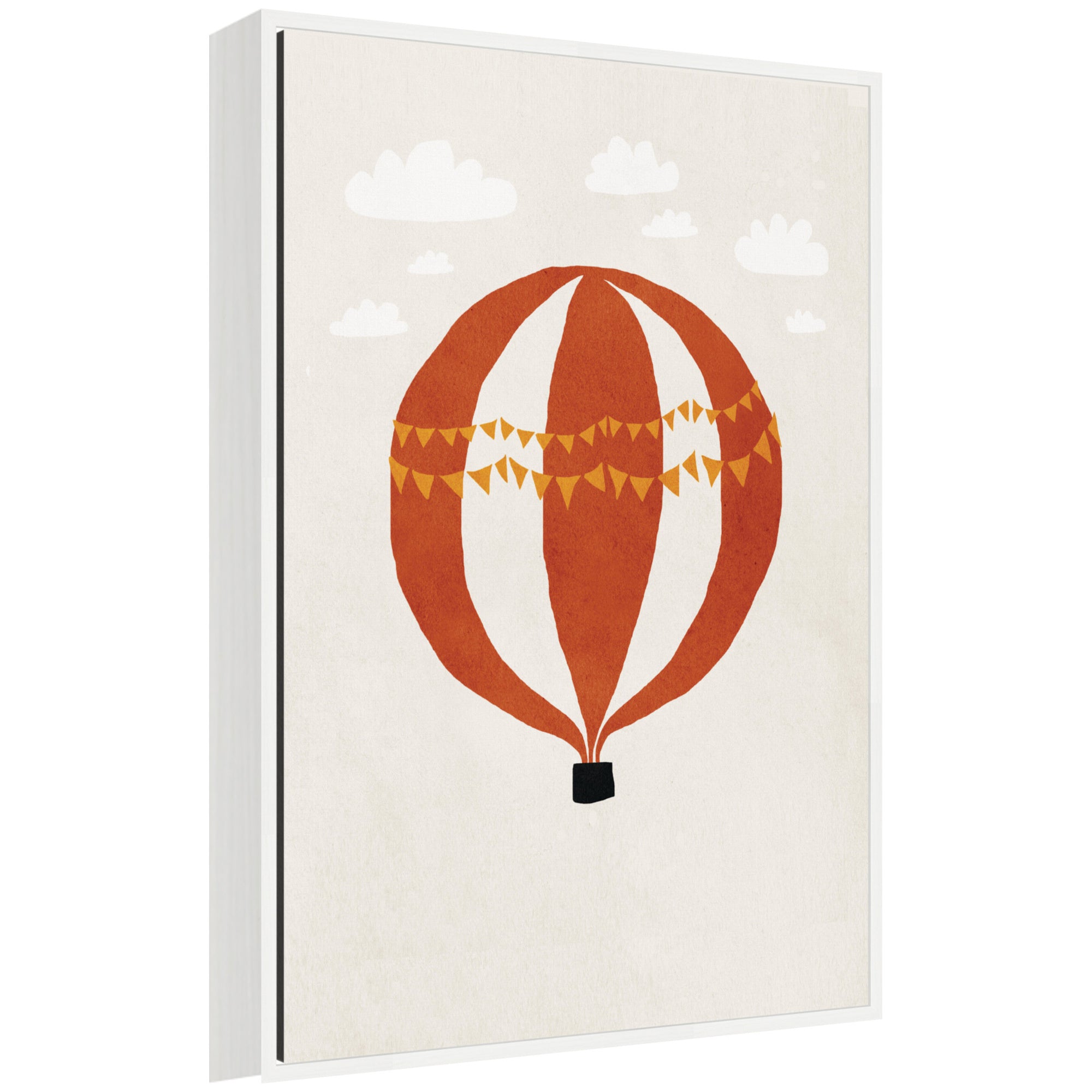 Hot Air Balloon II by July Art Prints Framed Canvas Wall Art Print