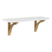 Floating Shelf 24" White Gold 1