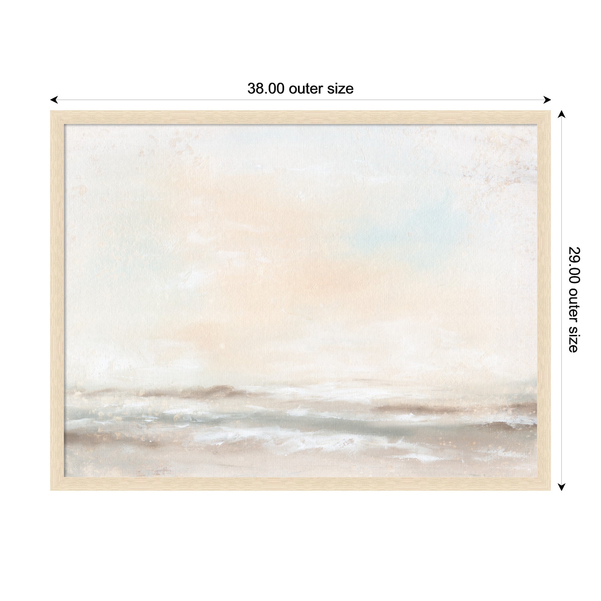 Mounted Canvas 38x29 Woodgrain Stripe Blonde 2