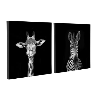 Art Set Black White 2 Piece 20x20 1