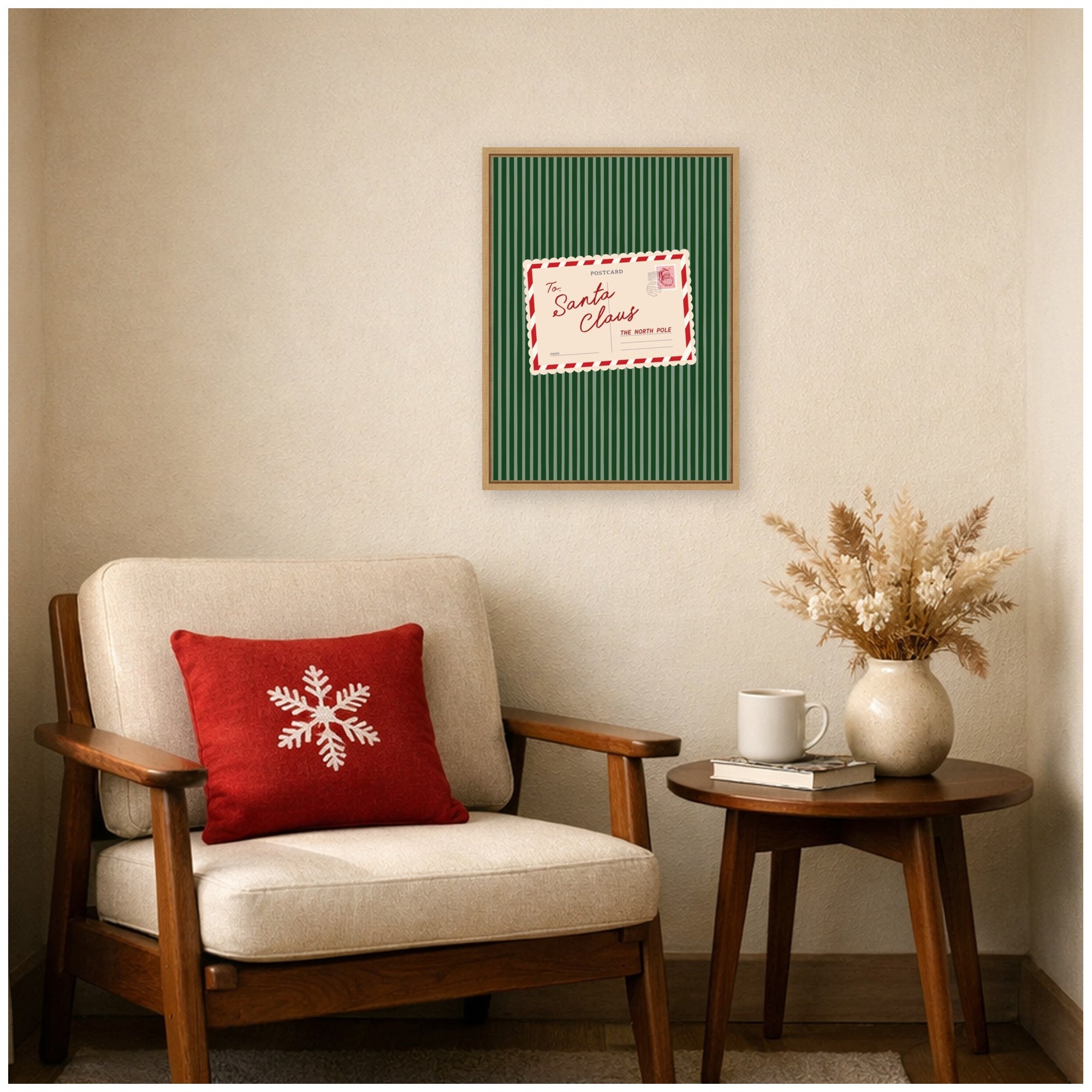 Framed Canvas Sylvie Natural 18x24 6
