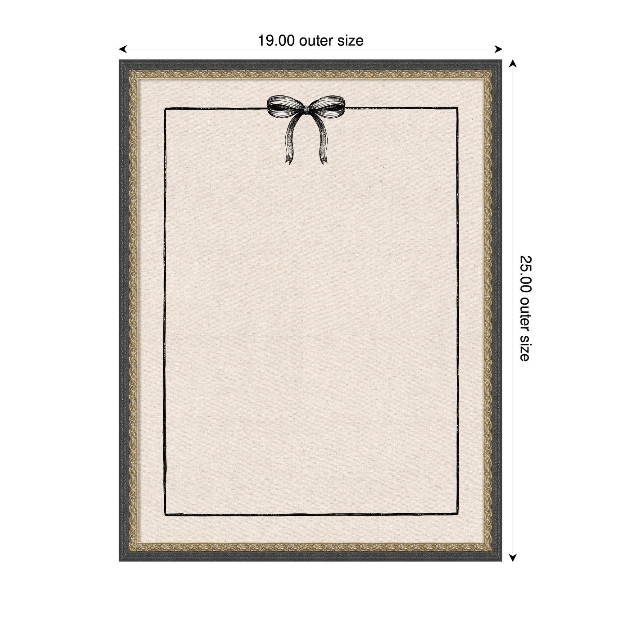Pinboard Matinee Black Bronze 19x25 2