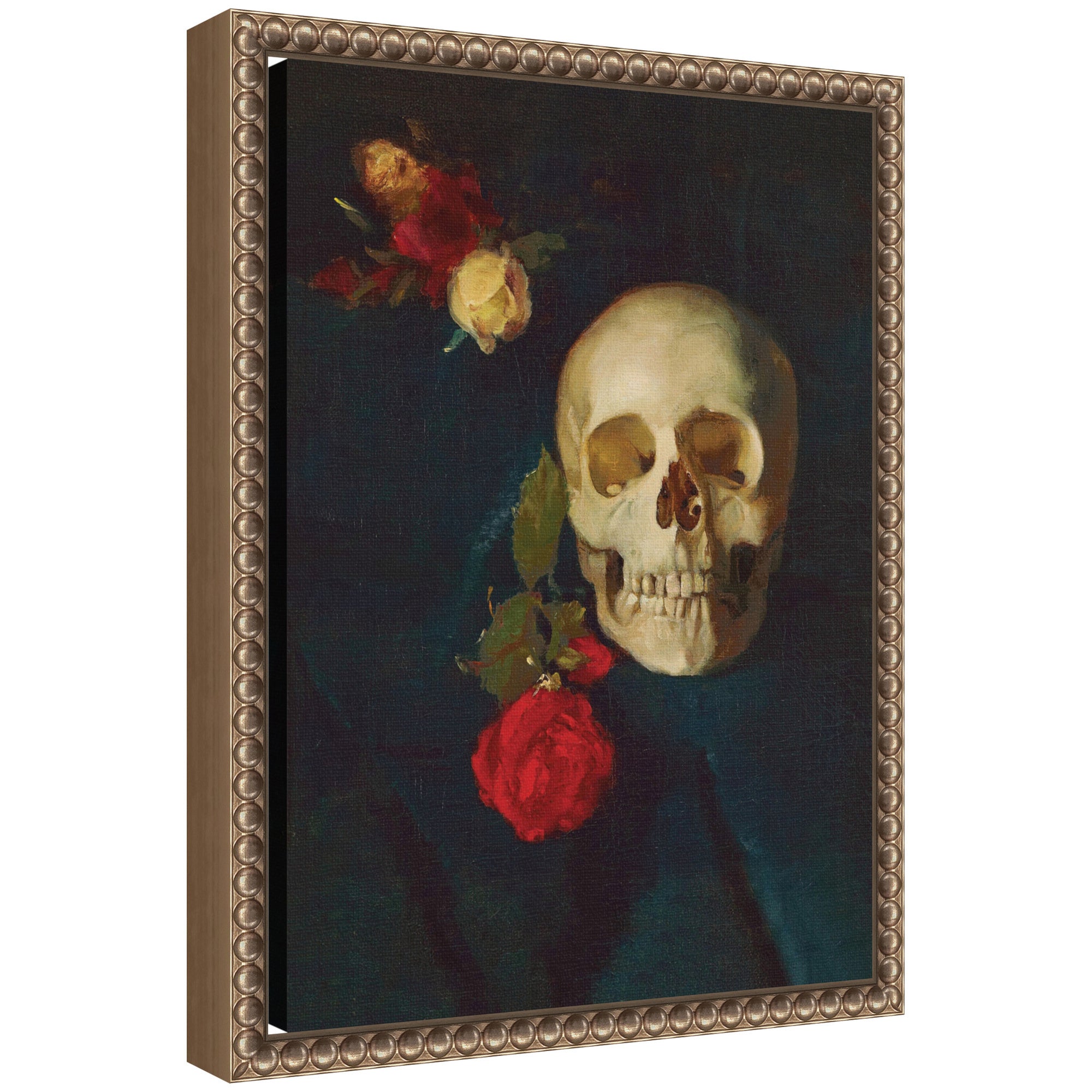 Framed Canvas 10x13 Sylvie Beaded Dark Gold 1