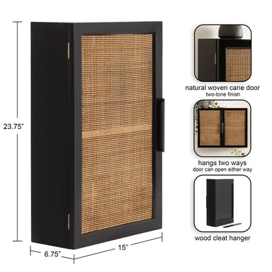 Cabinet Black 15x7x24 2