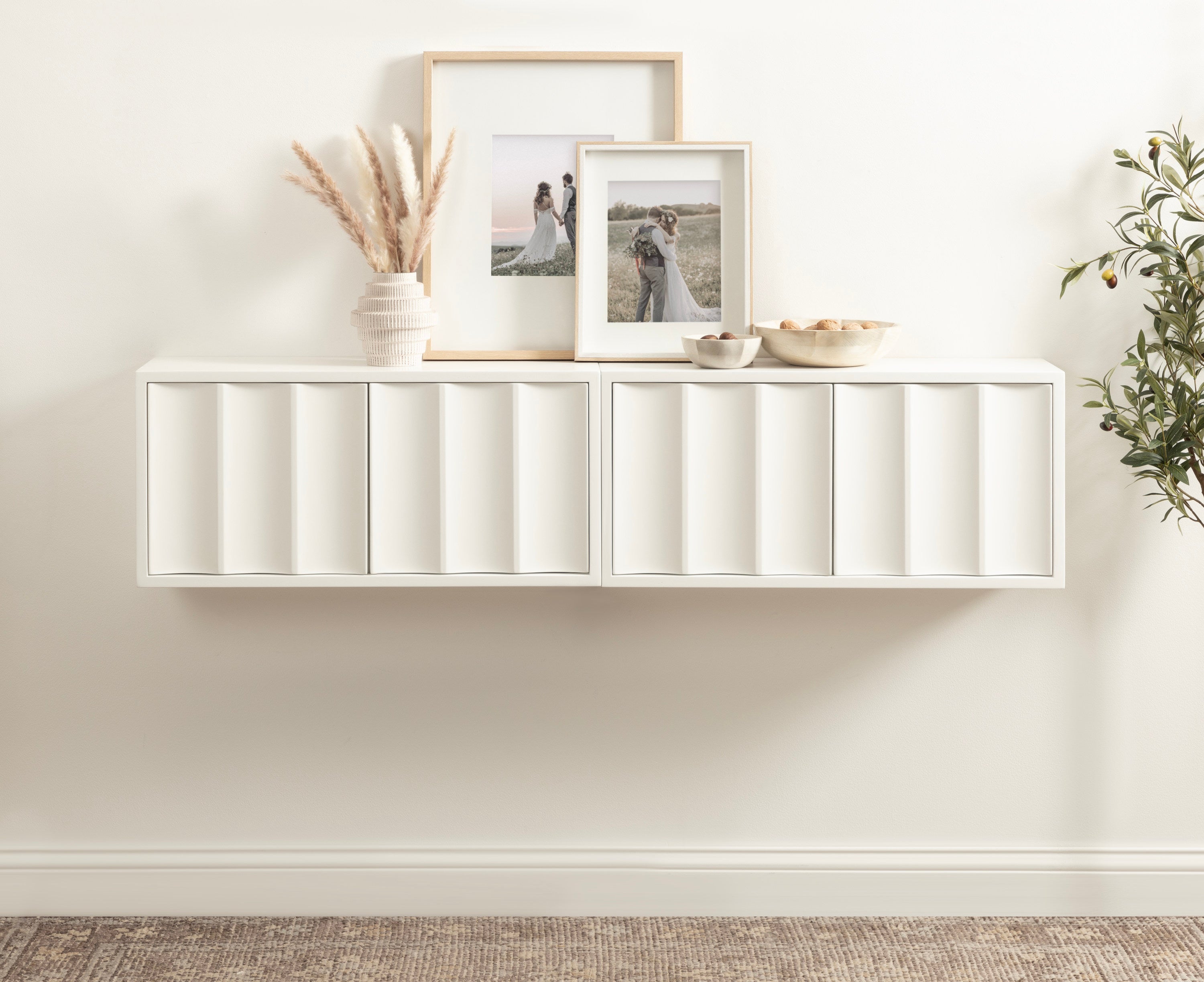 Sartell Scallop Wall Cabinet